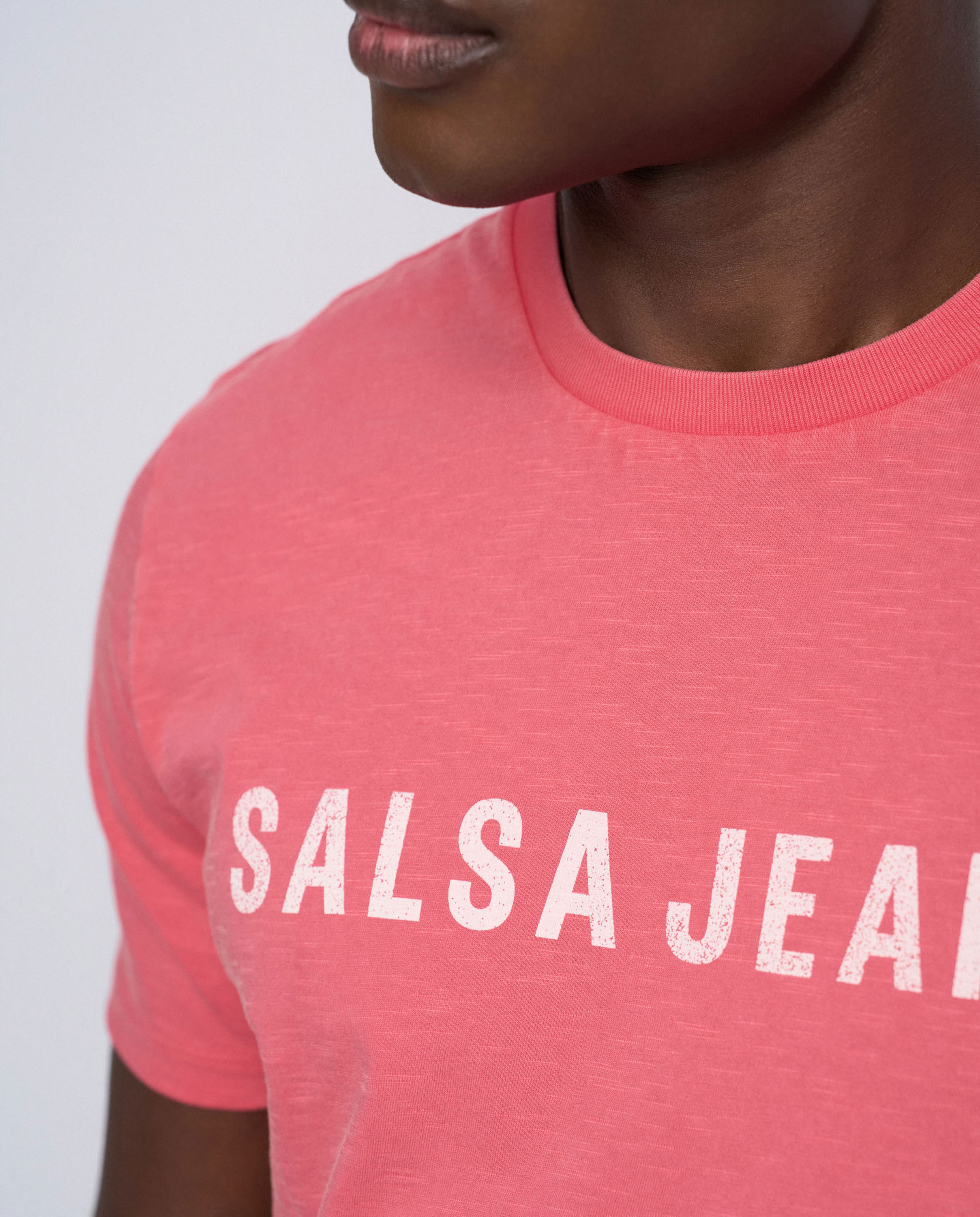 Camiseta con branding de hombre - Salsa Jeans - Rojo Rojo-4