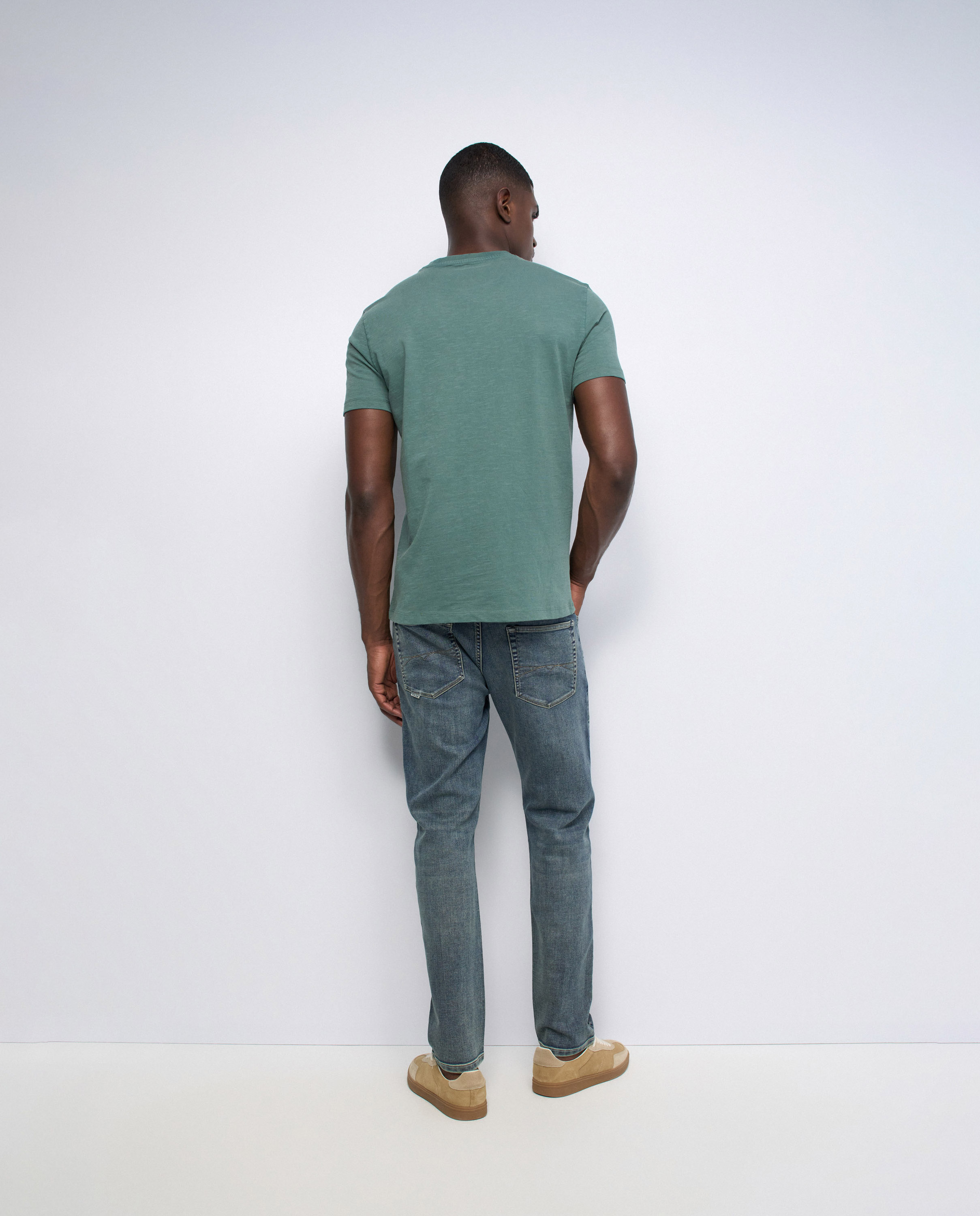 Camiseta con branding de hombre - Salsa Jeans - Verde Verde-3