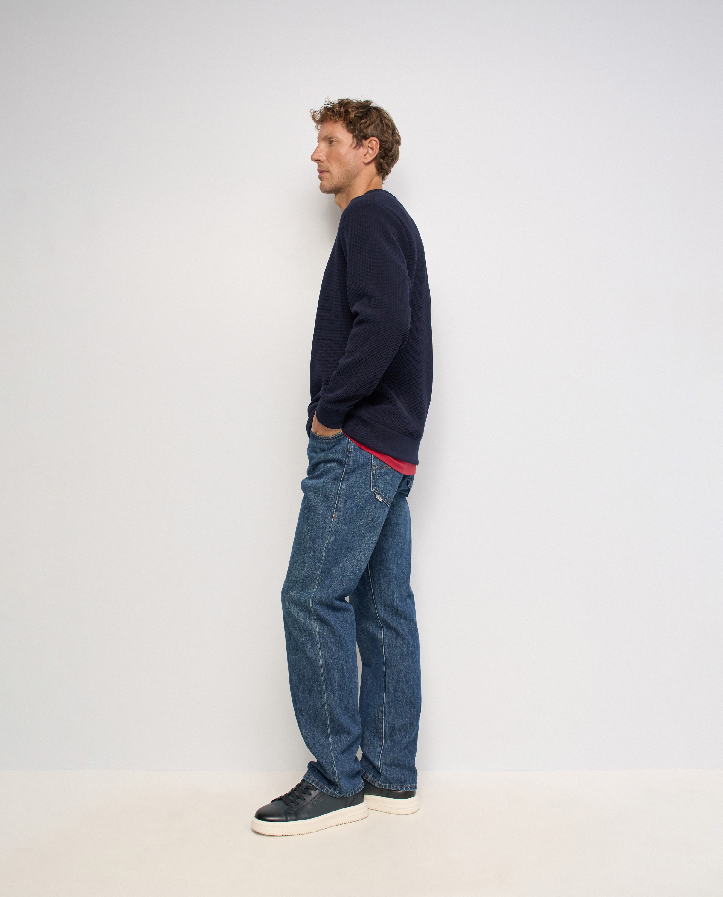 Sudadera texturizada de hombre - Salsa Jeans - Azul Azul-2
