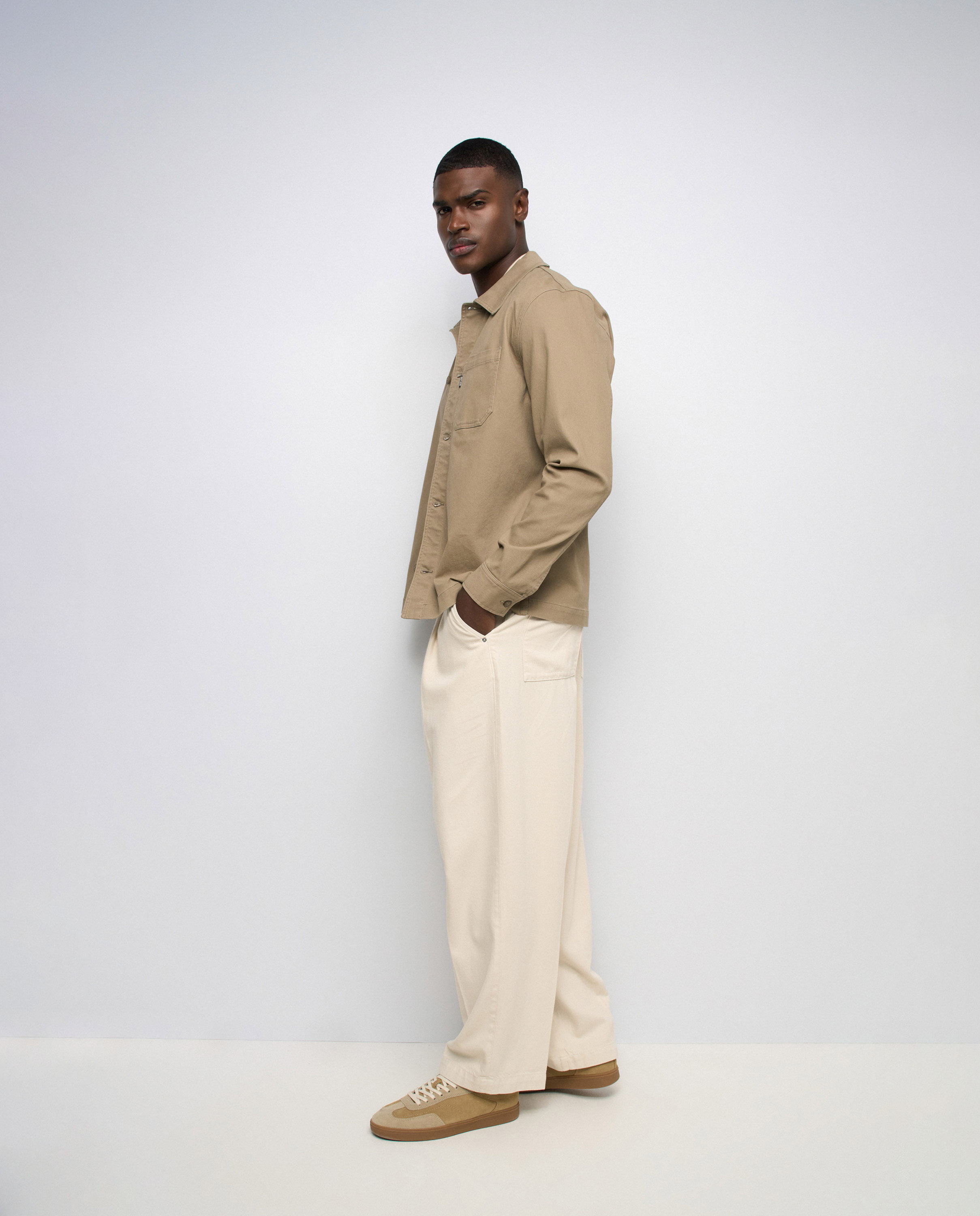 Sobrecamisa de hombre regular fit - Salsa Jeans - Natural Natural-2