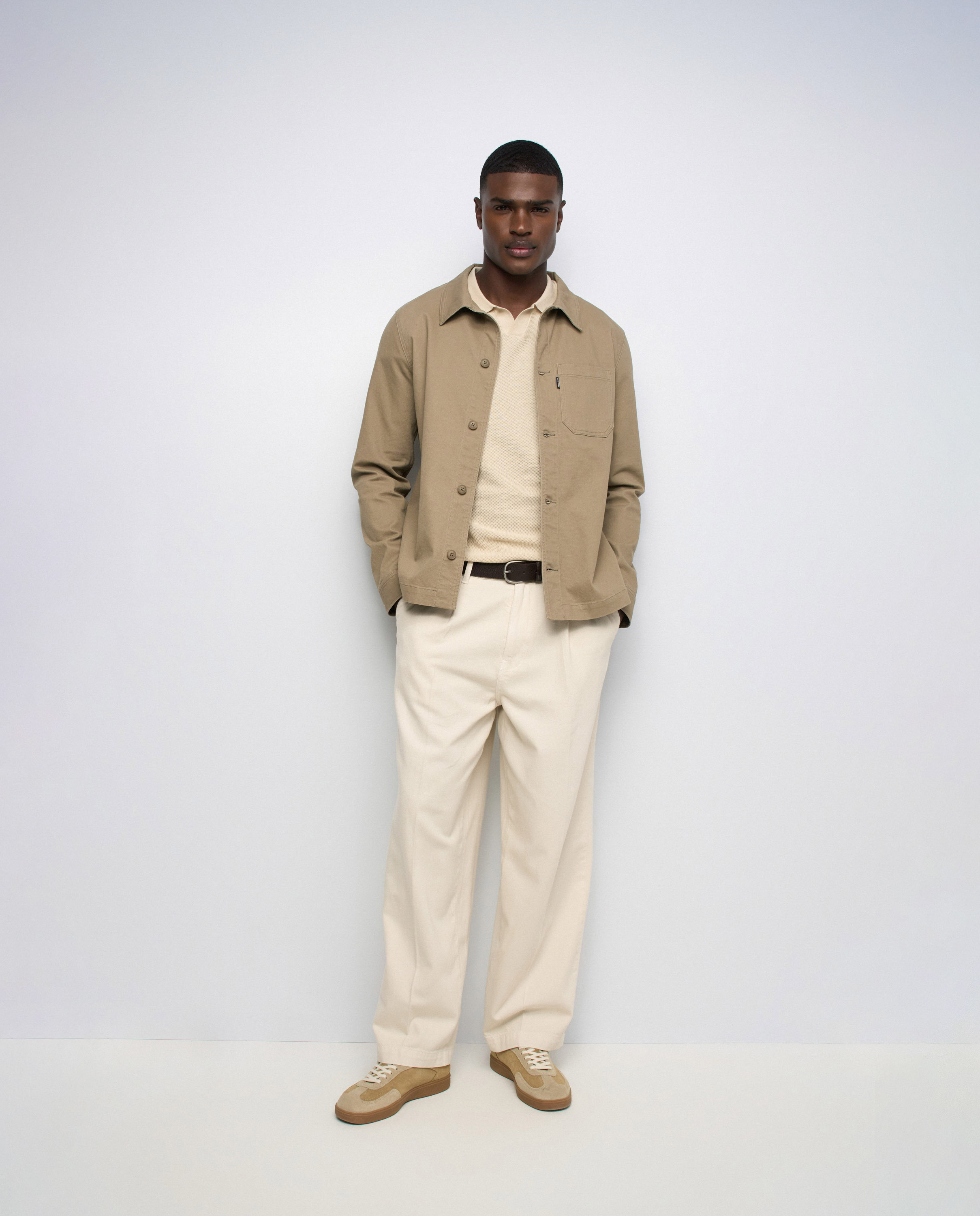 Sobrecamisa de hombre regular fit - Salsa Jeans - Natural Natural-5