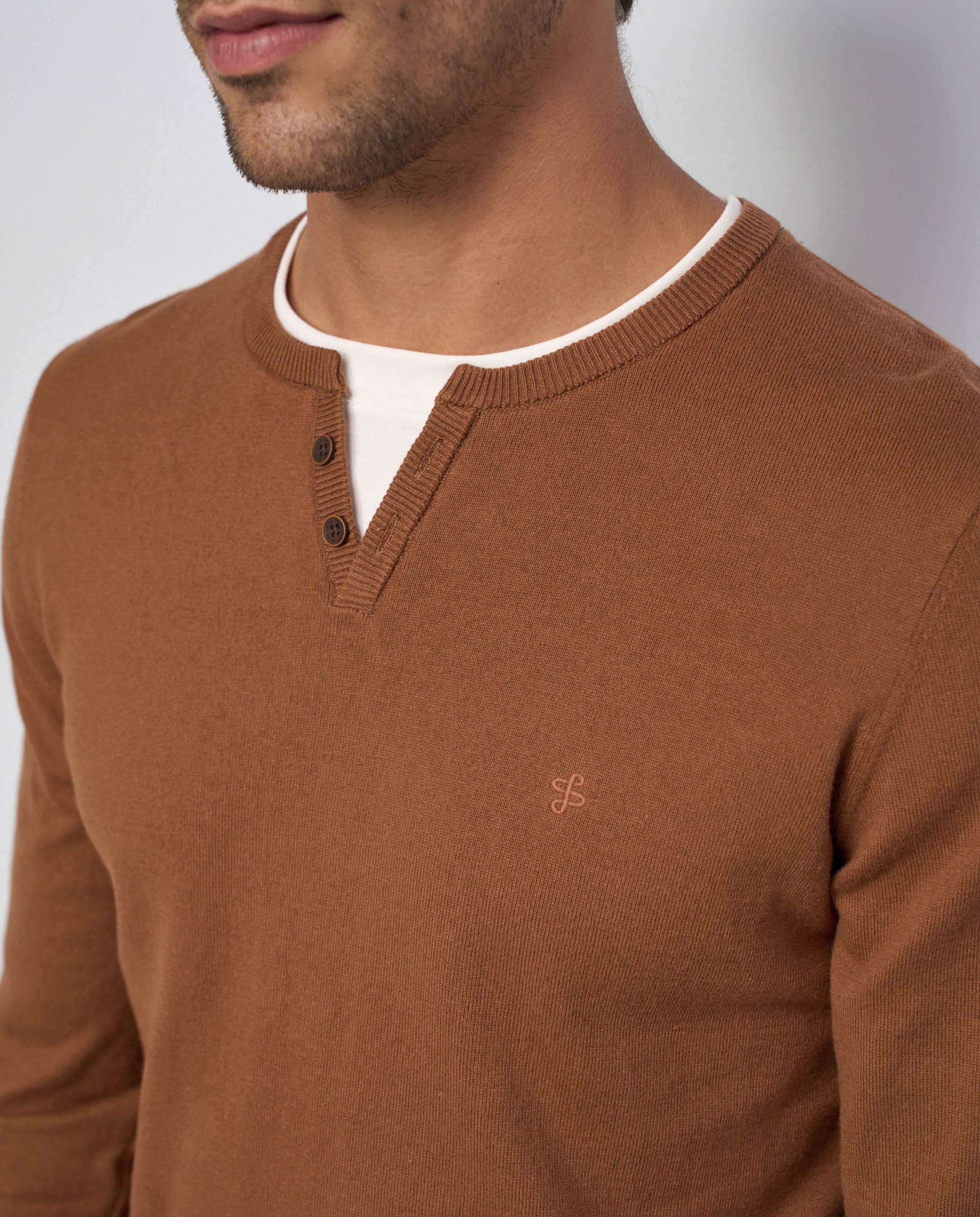 Jersey de punto de hombre - Salsa Jeans - Marrón Marrón-4