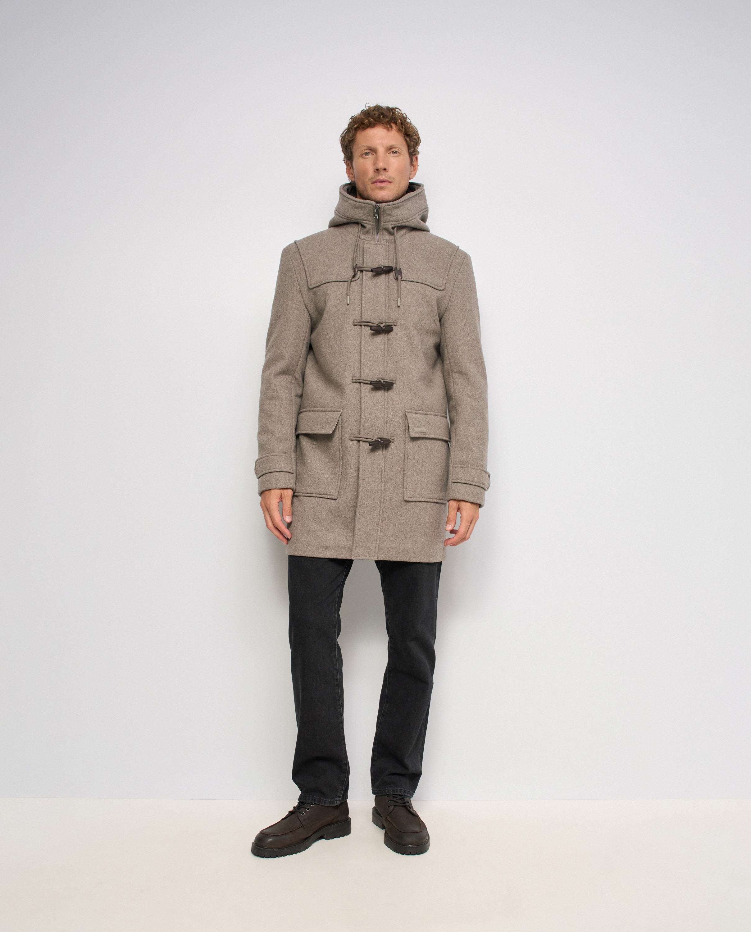 Abrigo canadiana con lana de hombre - Salsa Jeans - Natural Natural-1