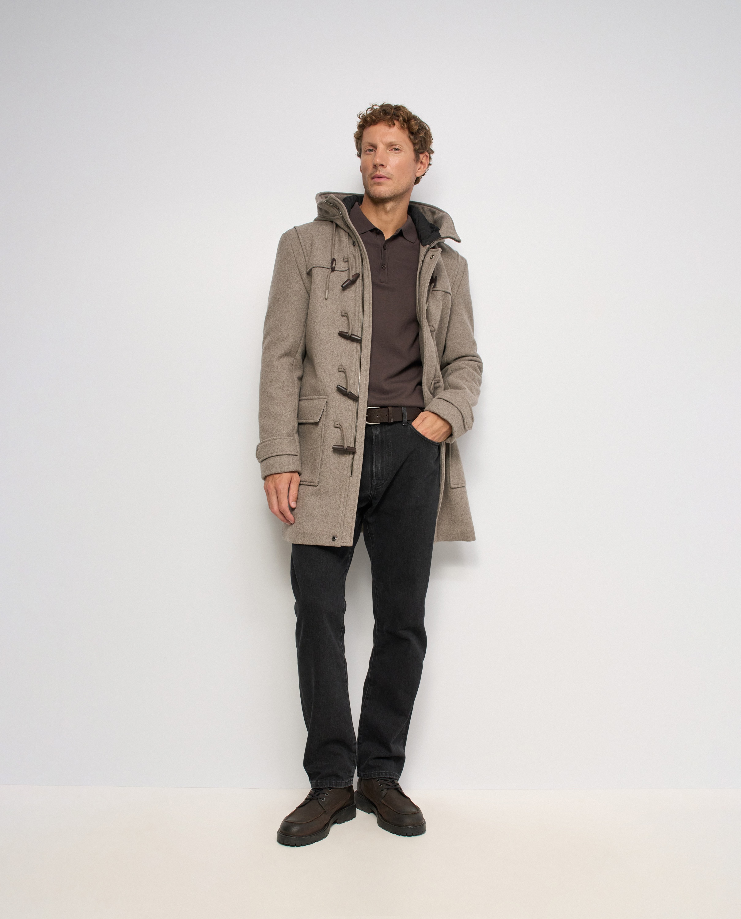 Abrigo canadiana con lana de hombre - Salsa Jeans - Natural Natural-5