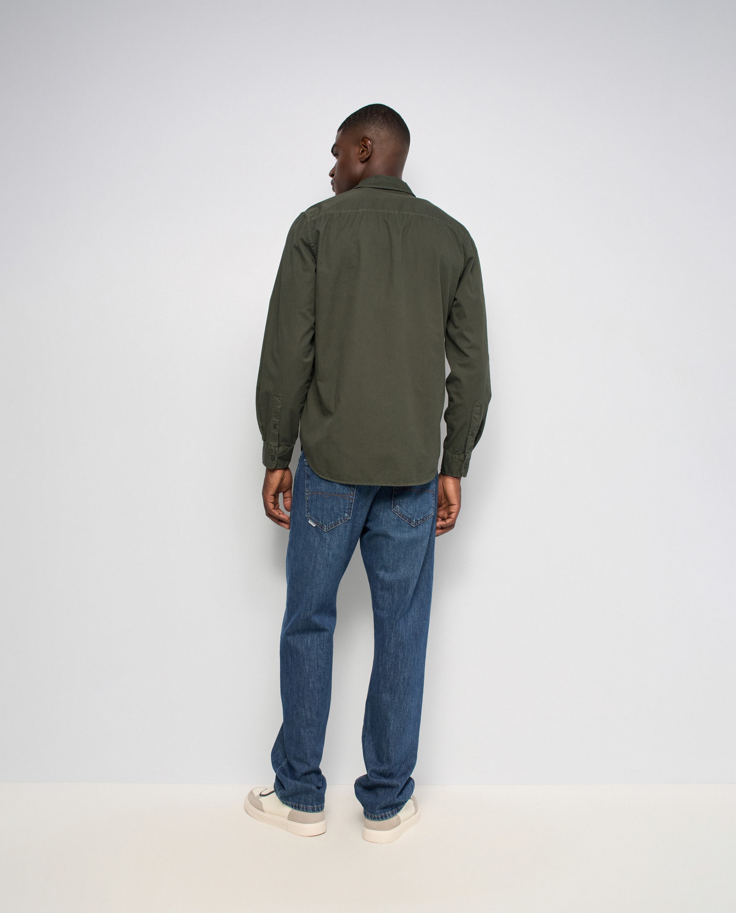 Camisa básica de hombre - Salsa Jeans - Verde Verde-3