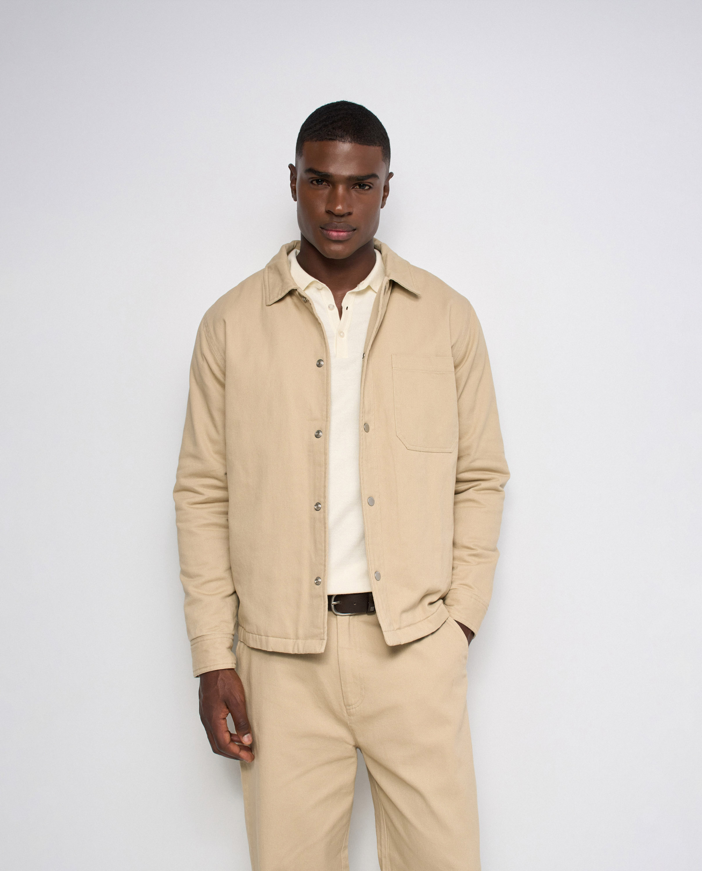 Imagen 0 de Sobrecamisa regular fit de hombre Natural