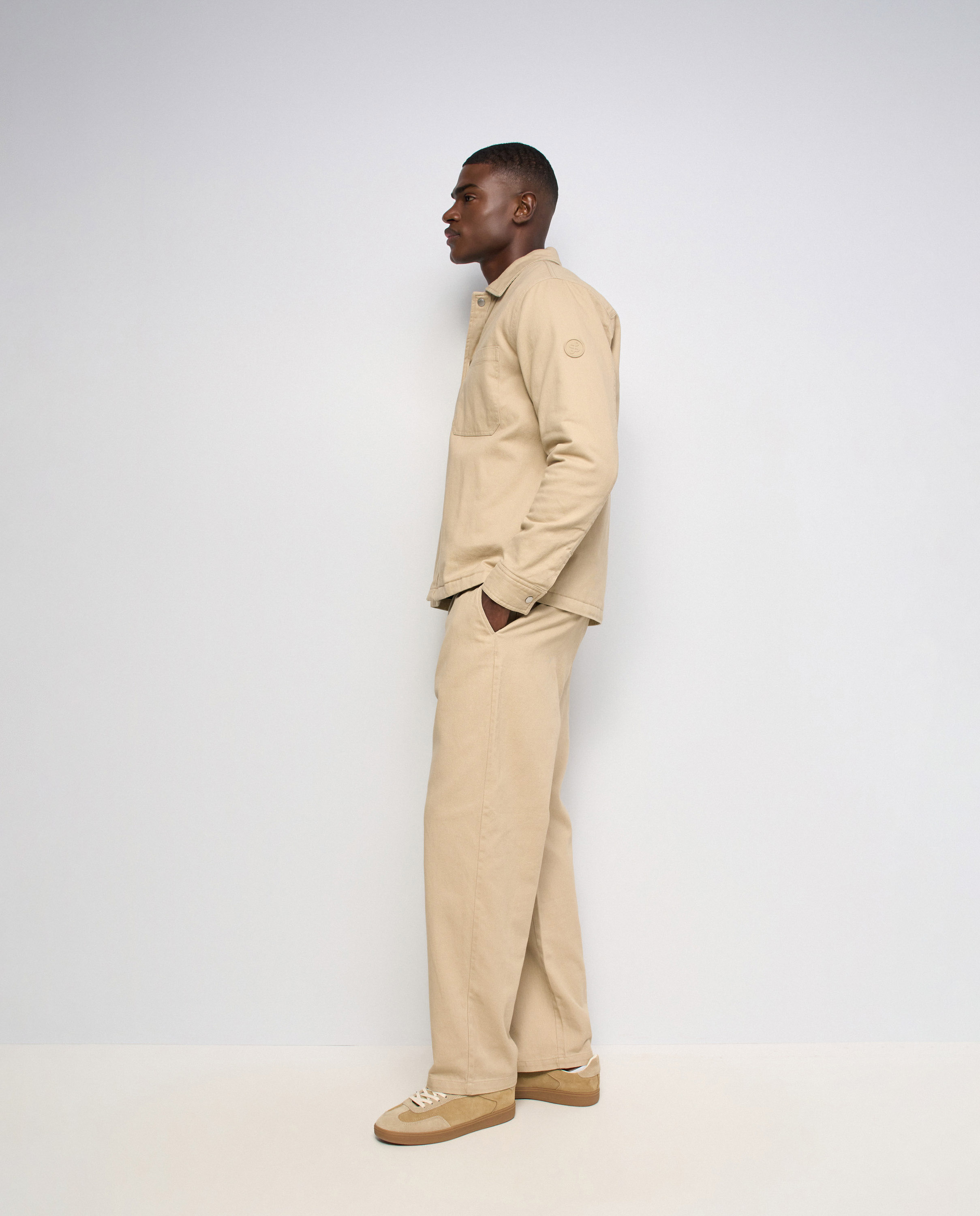Sobrecamisa regular fit de hombre - Salsa Jeans - Natural Natural-2