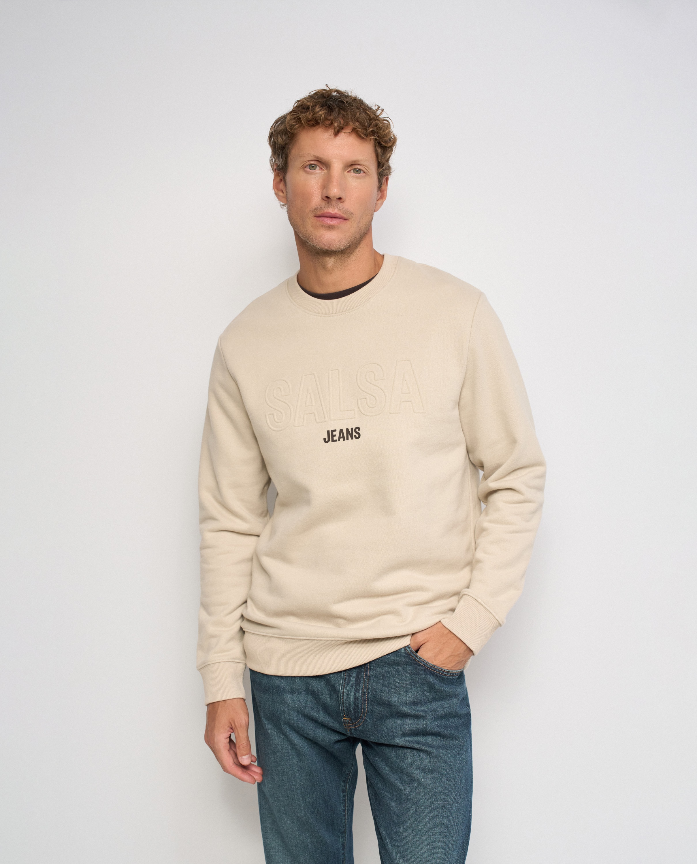 Sudadera con branding de hombre - Salsa Jeans - Natural Natural-1