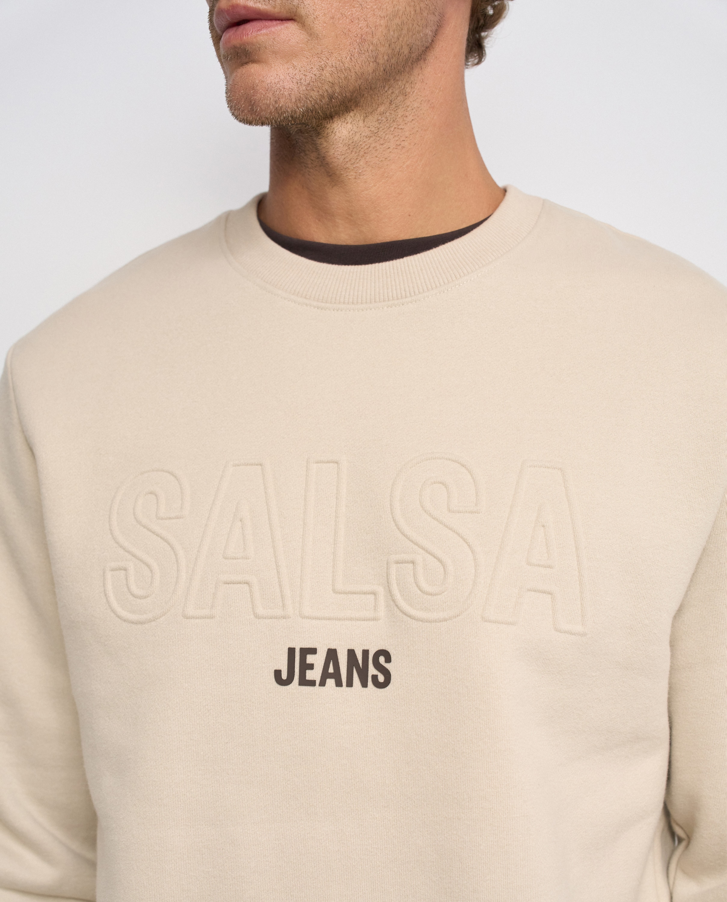 Sudadera con branding de hombre - Salsa Jeans - Natural Natural-4