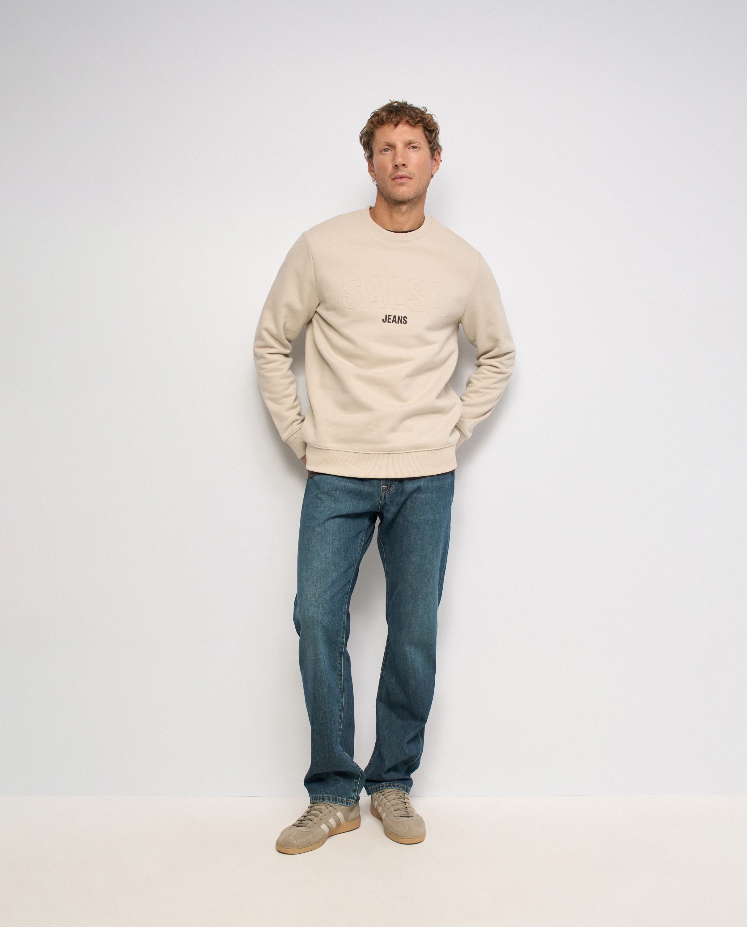 Sudadera con branding de hombre - Salsa Jeans - Natural Natural-5
