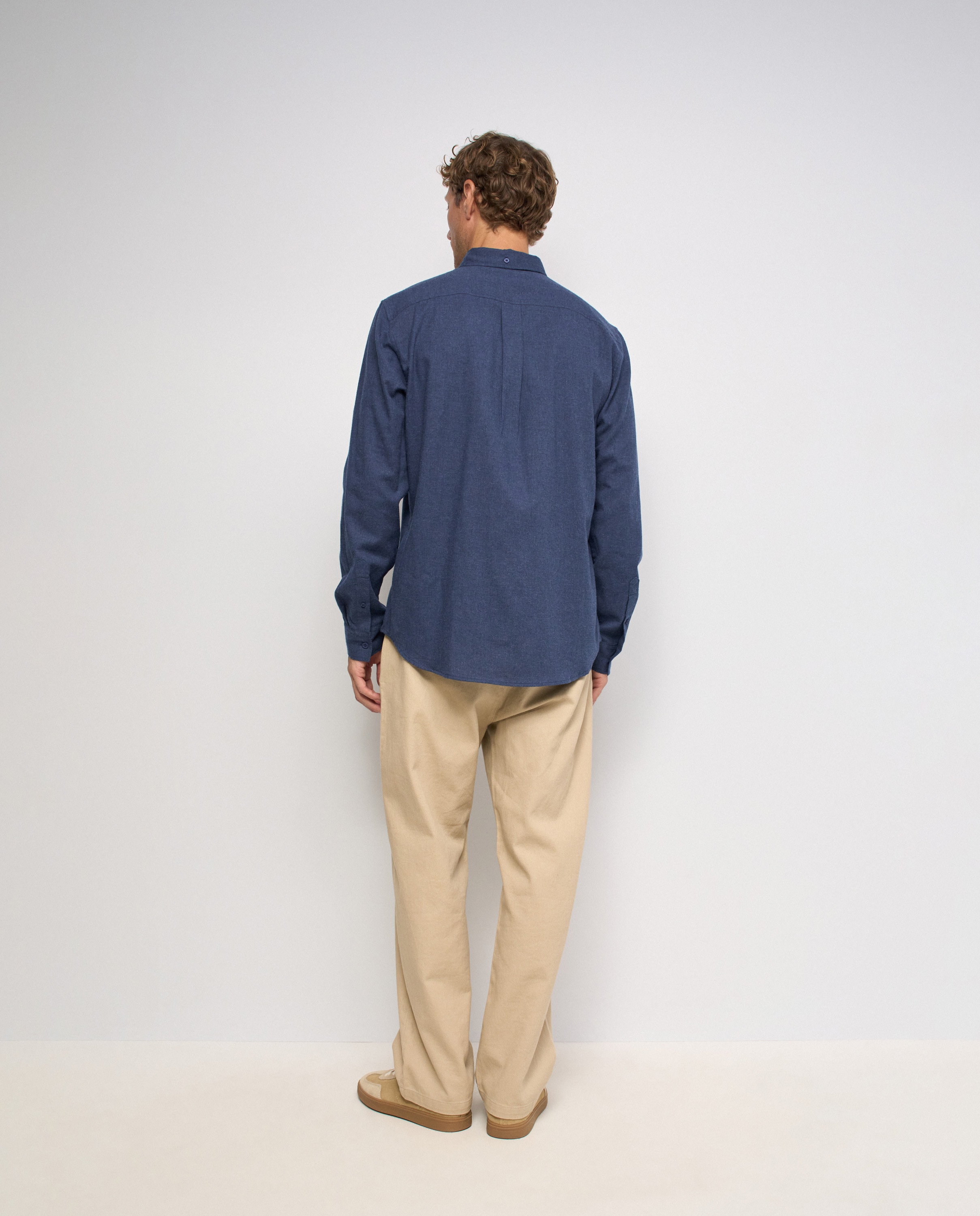 Camisa con bolsillo en el pecho de hombre - Salsa Jeans - Azul Azul-3