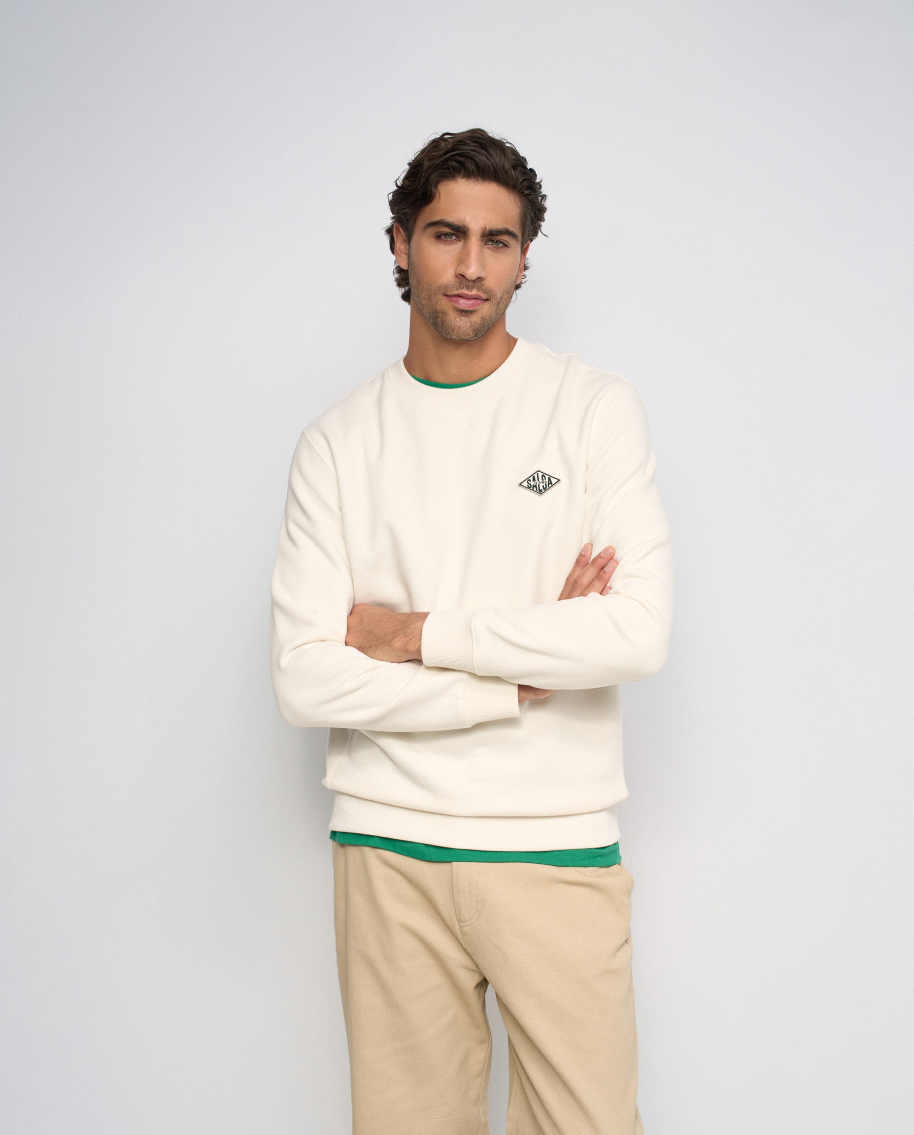 Imagen 1 de Sudadera con capucha de hombre - Salsa Jeans - Natural Natural
