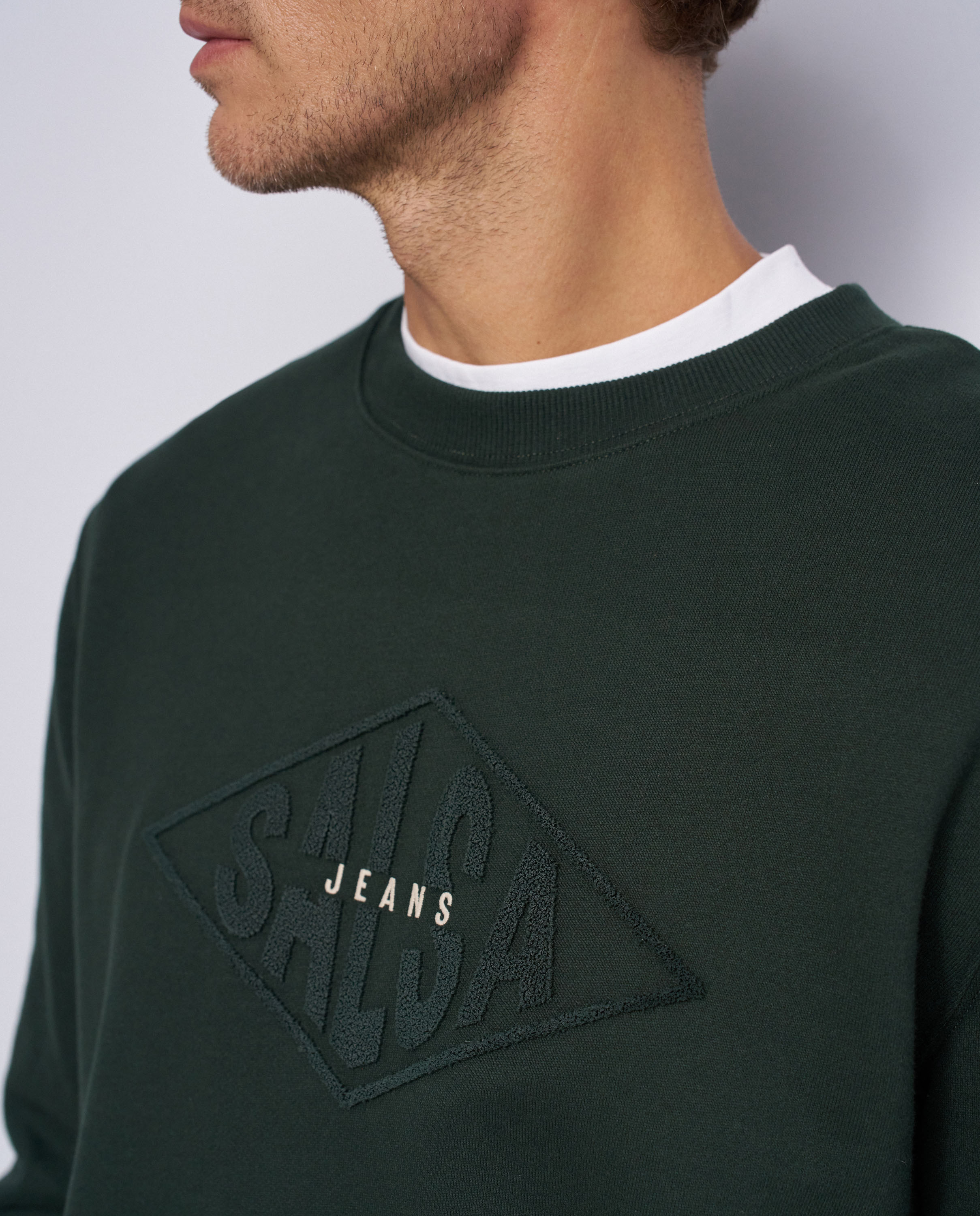 Imagen 4 de Sudadera con capucha de hombre - Salsa Jeans - Verde Verde
