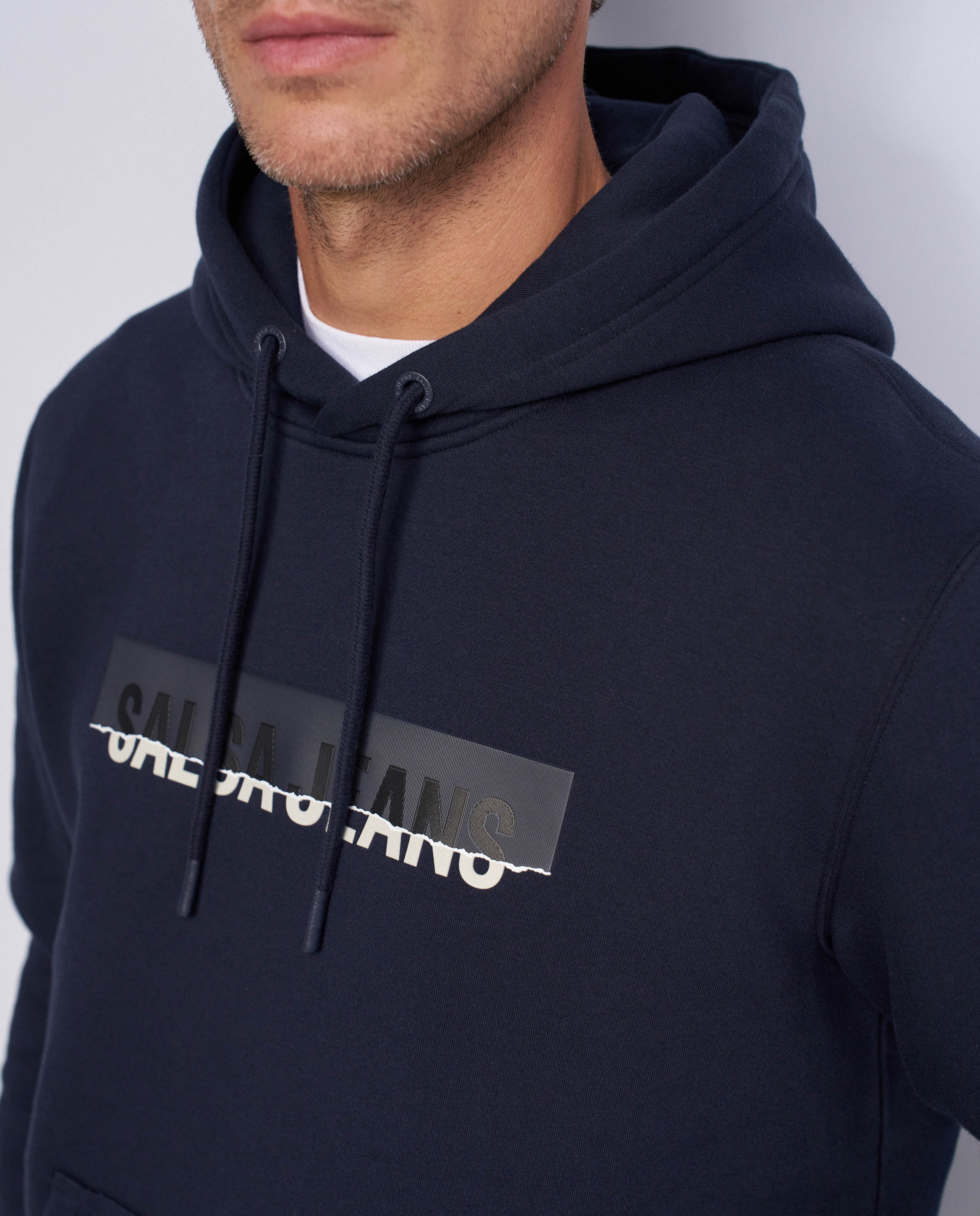 Imagen 4 de Sudadera con capucha de hombre - Salsa Jeans - Azul Azul