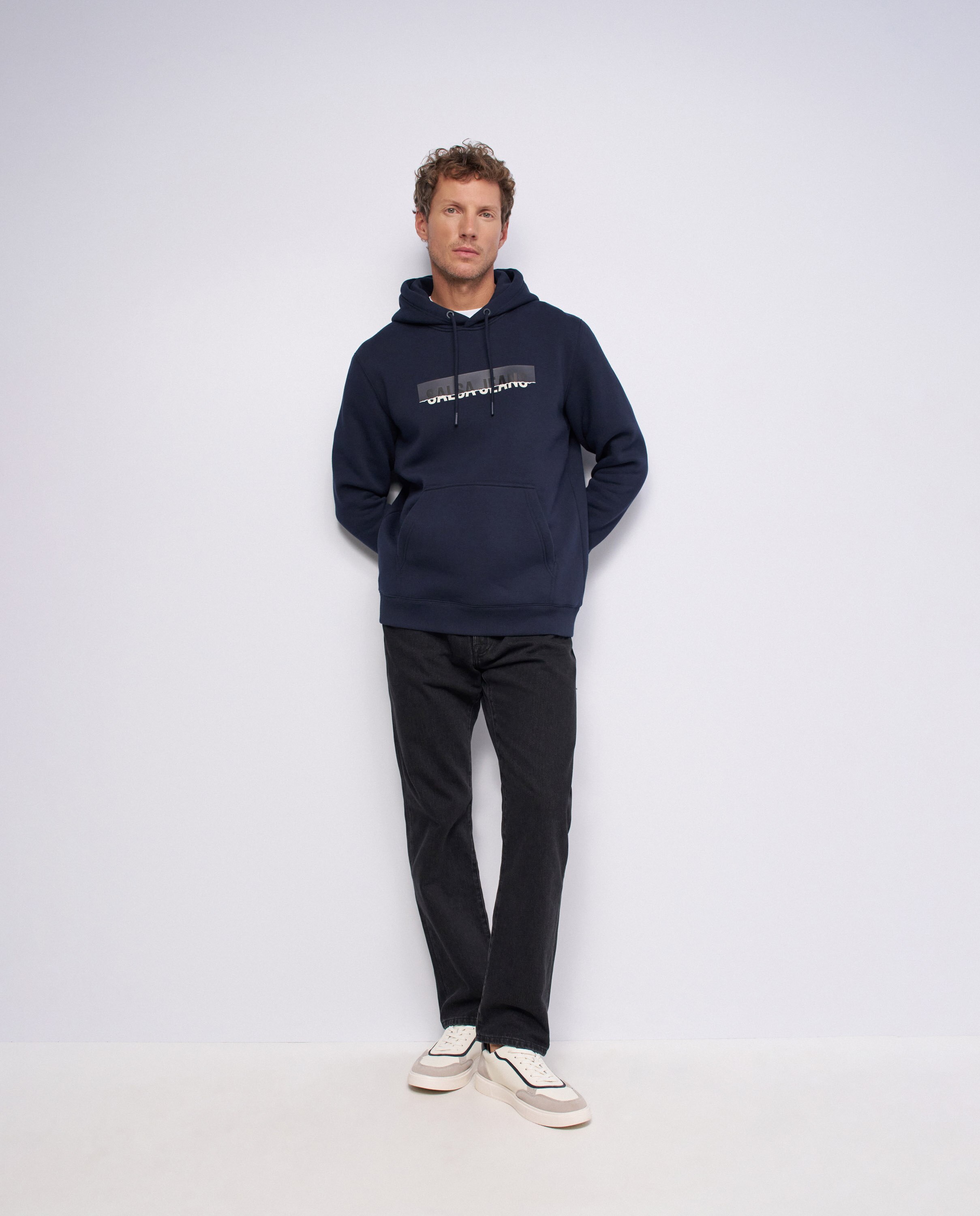 Imagen 5 de Sudadera con capucha de hombre - Salsa Jeans - Azul Azul