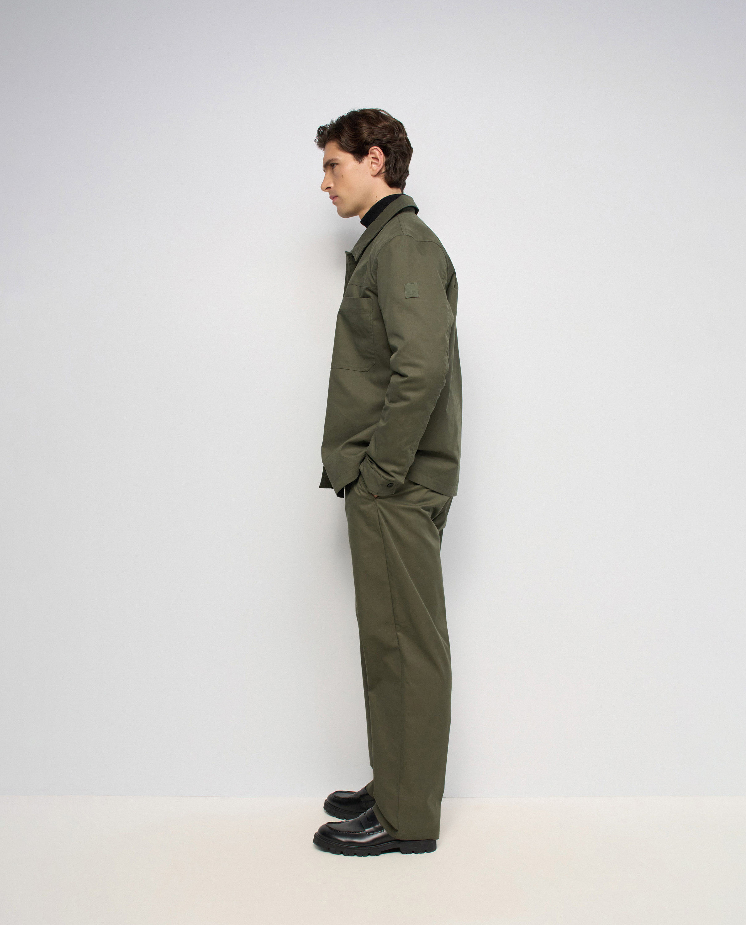 Sobrecamisa regular fit de hombre - Salsa Jeans - Verde Verde-2