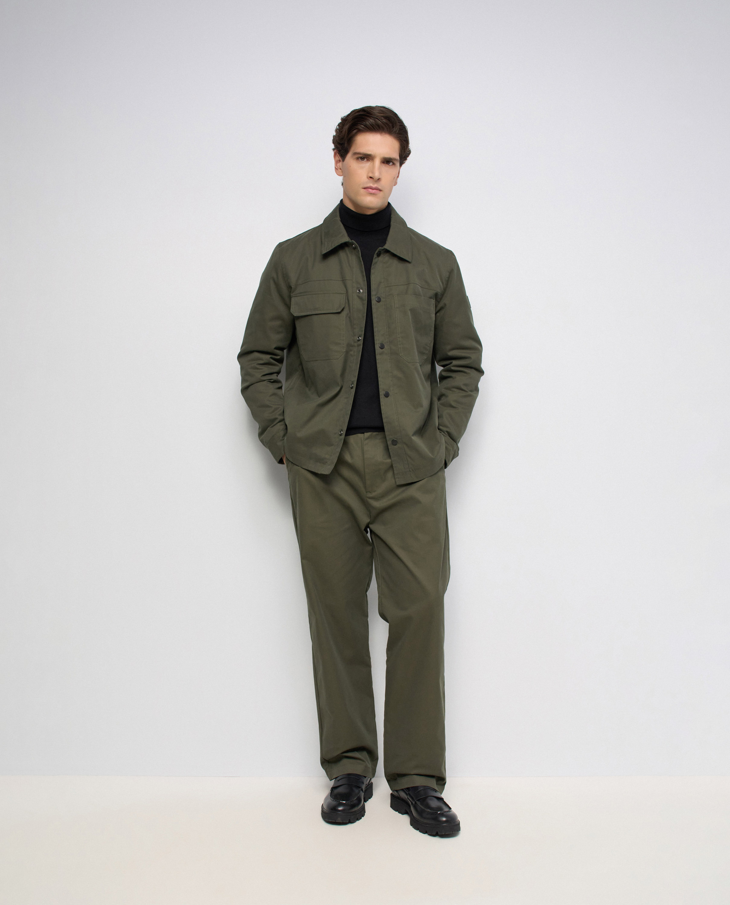 Sobrecamisa regular fit de hombre - Salsa Jeans - Verde Verde-5