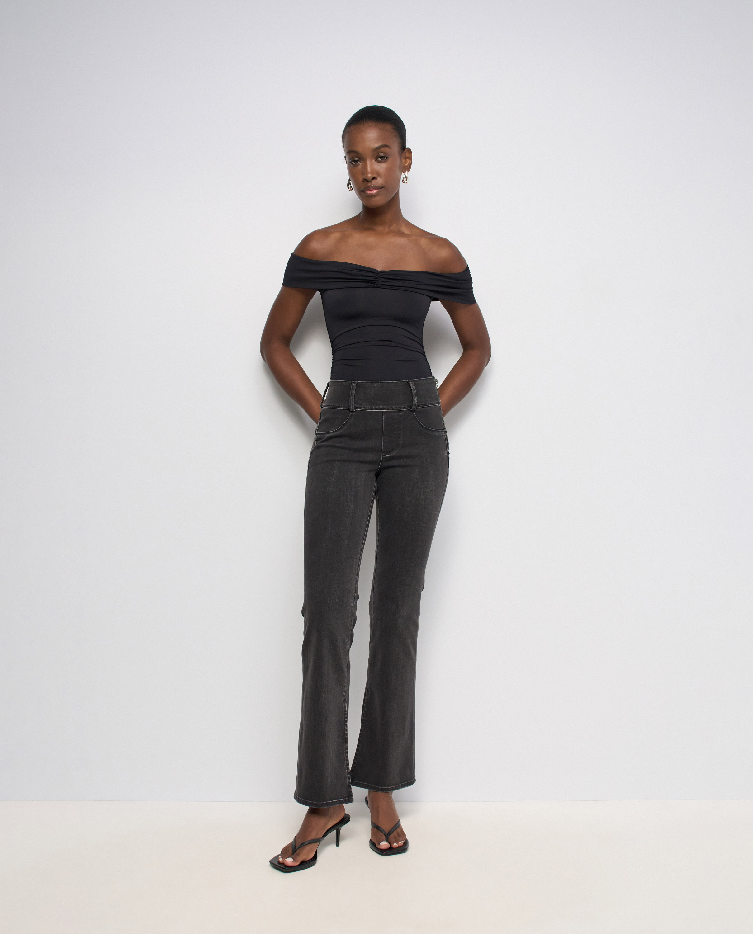 Secret silhouette push in bootcut de mujer - Salsa Jeans - Negro Negro-1
