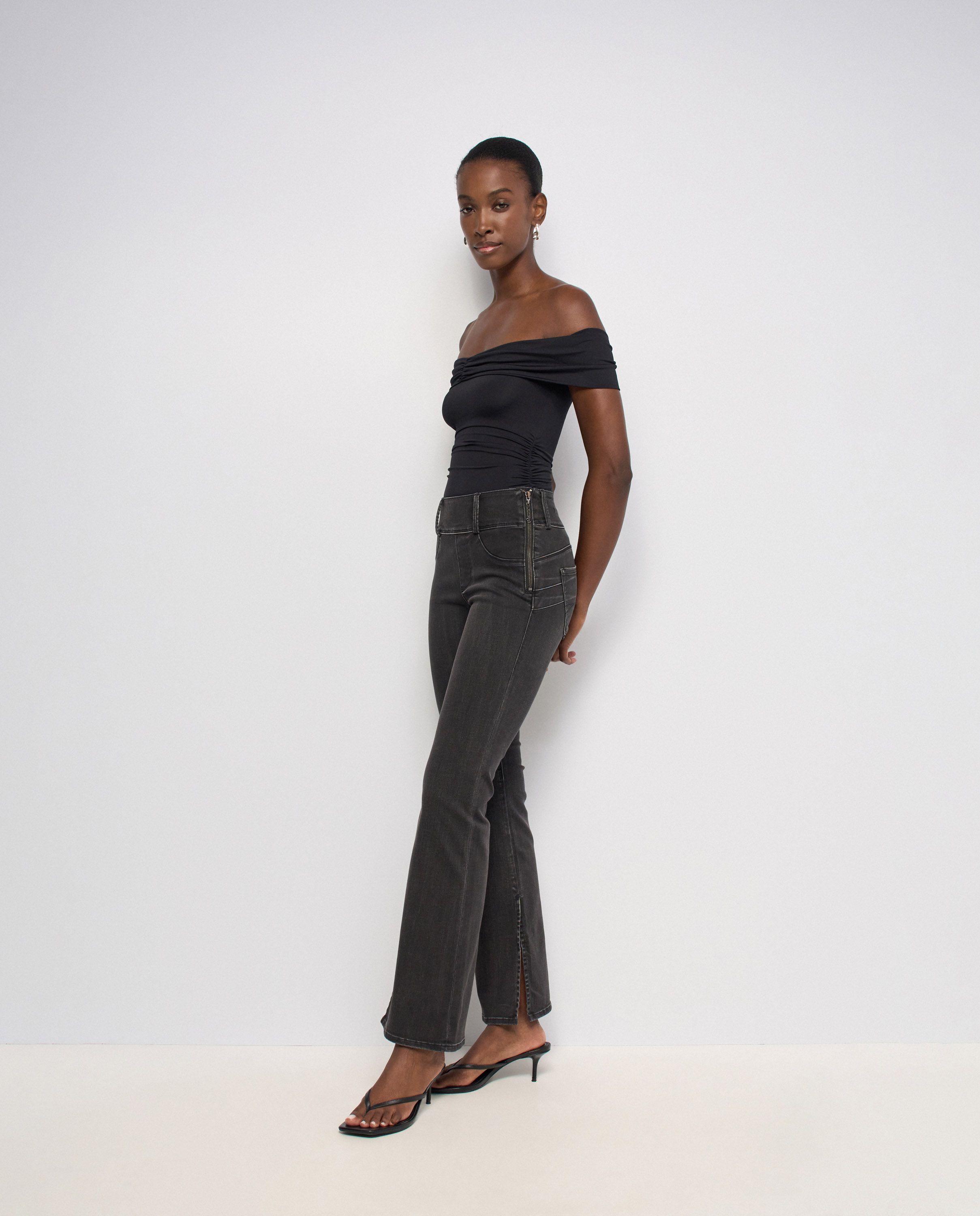 Secret silhouette push in bootcut de mujer - Salsa Jeans - Negro Negro-2