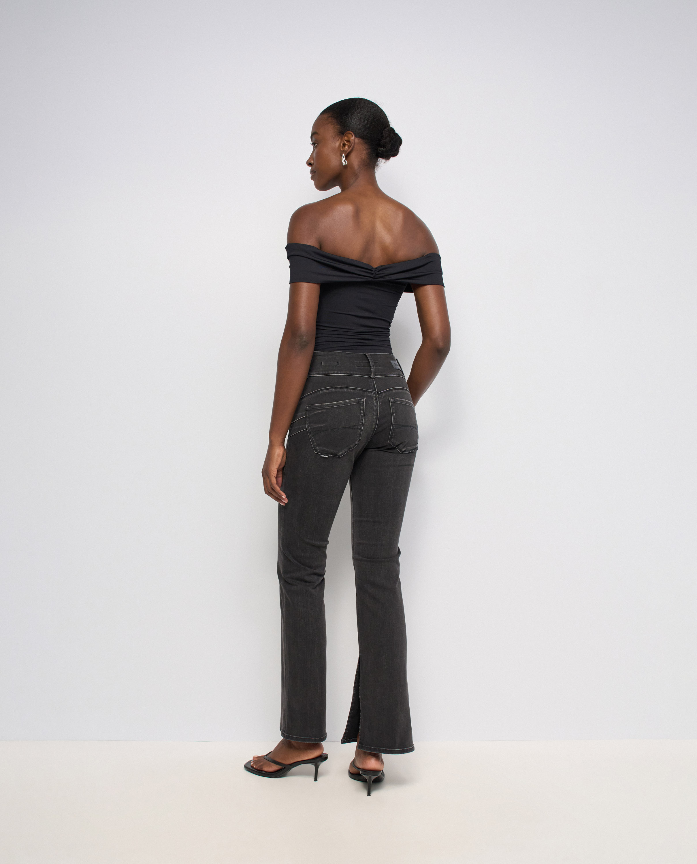 Secret silhouette push in bootcut de mujer - Salsa Jeans - Negro Negro-3