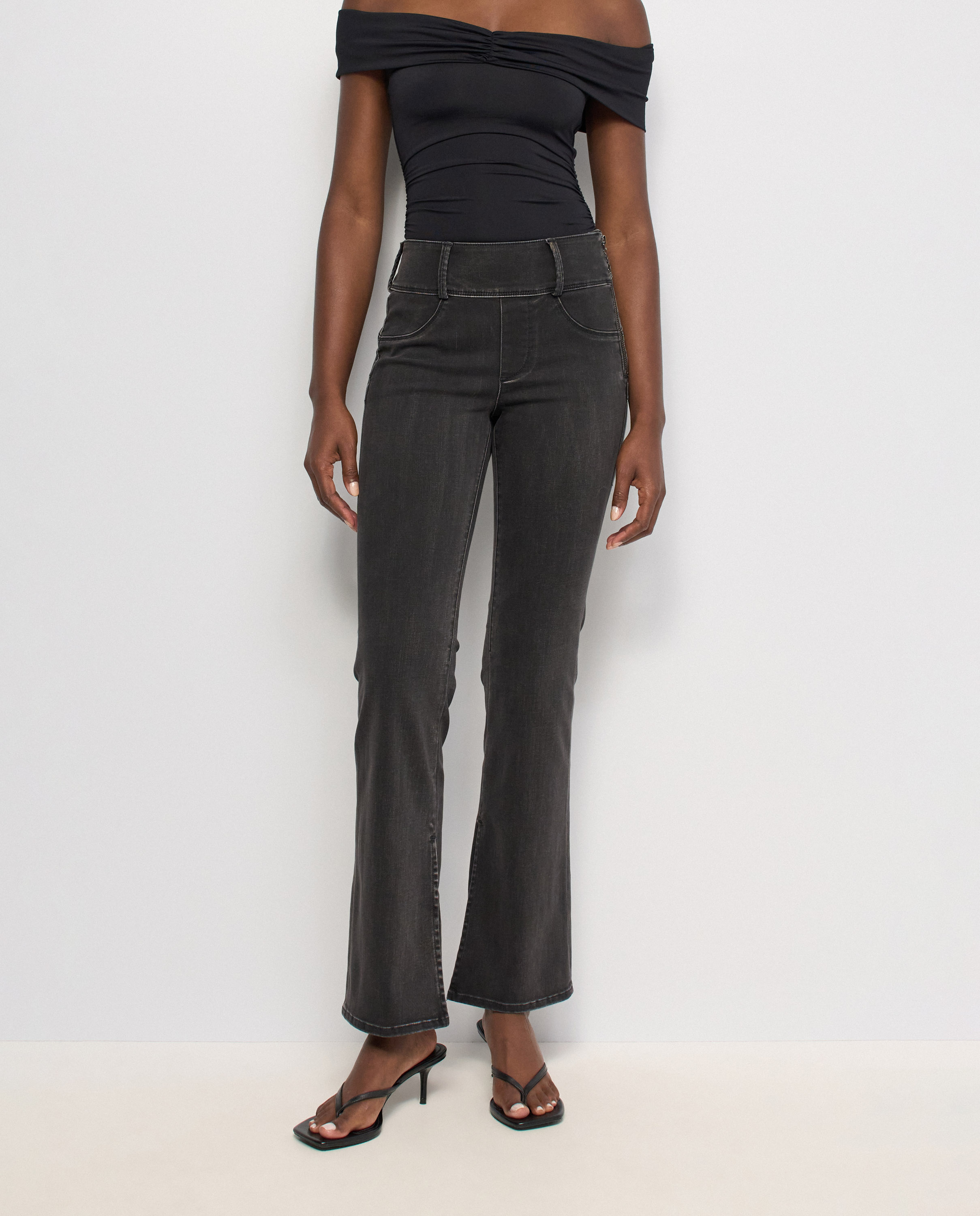 Secret silhouette push in bootcut de mujer - Salsa Jeans - Negro Negro-5