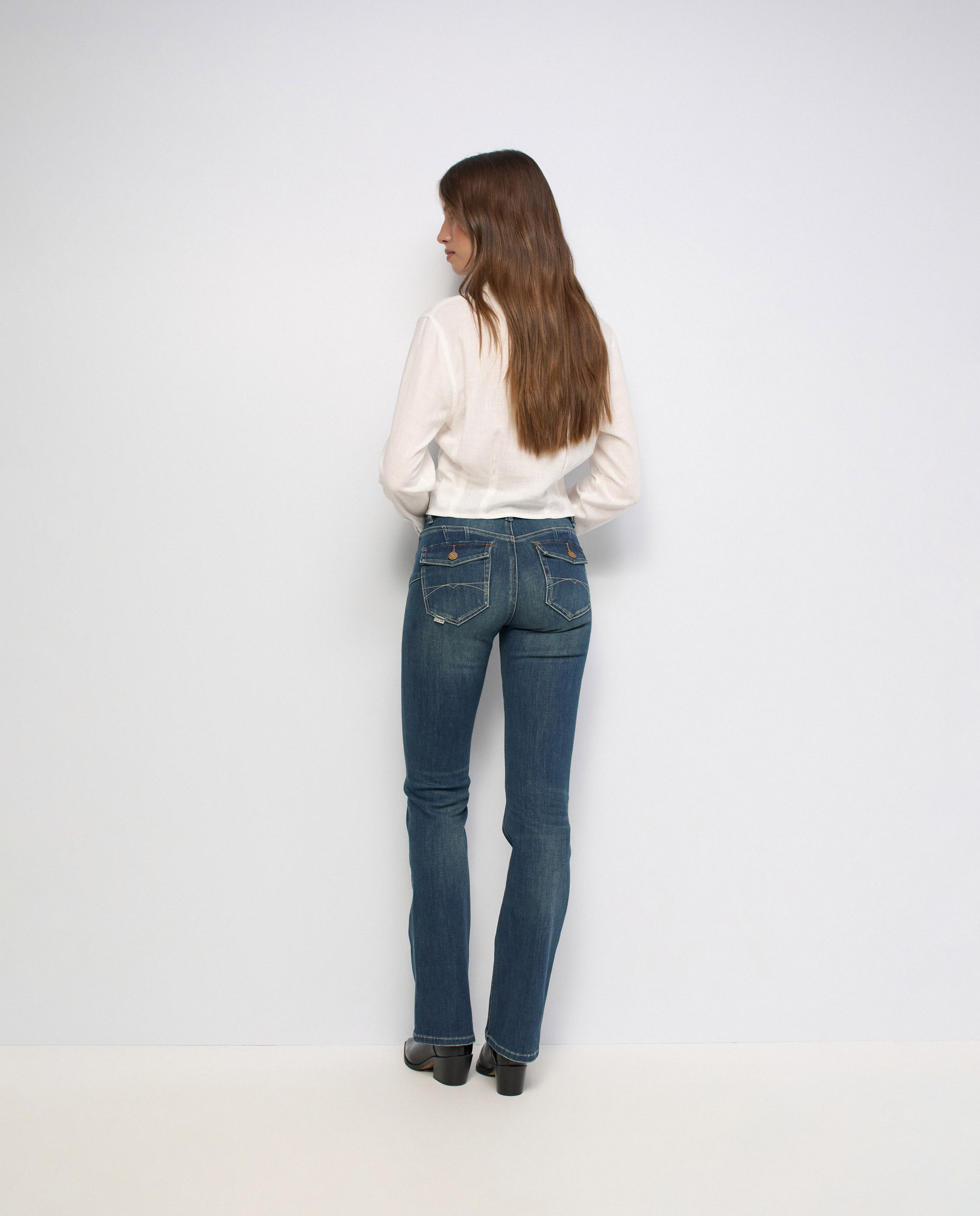 Vaqueros wonder push up bootcut de mujer - Salsa Jeans - Azul Azul-3
