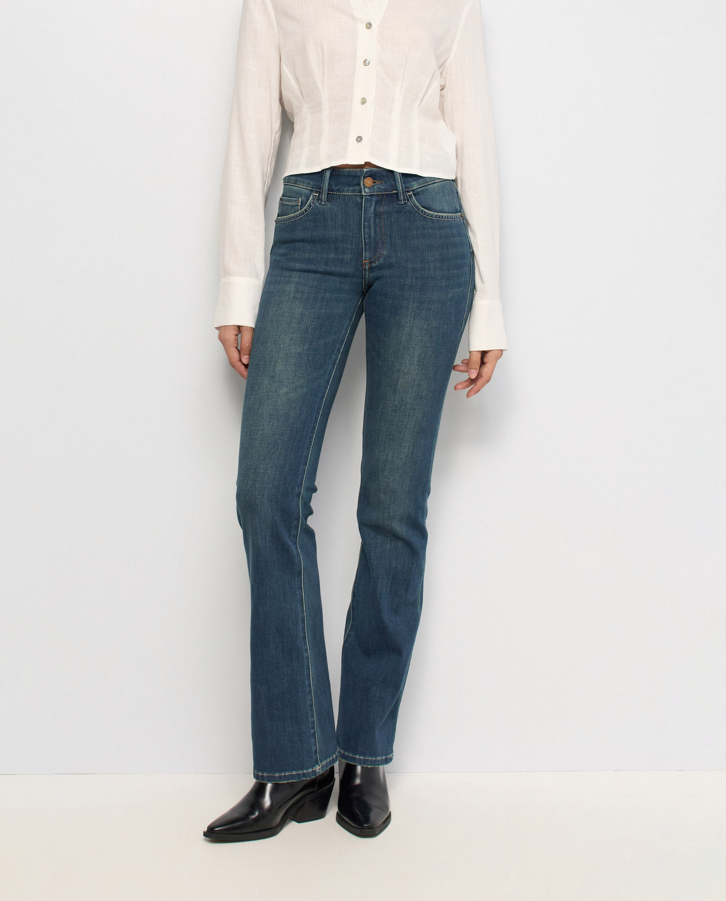 Vaqueros wonder push up bootcut de mujer - Salsa Jeans - Azul Azul-5