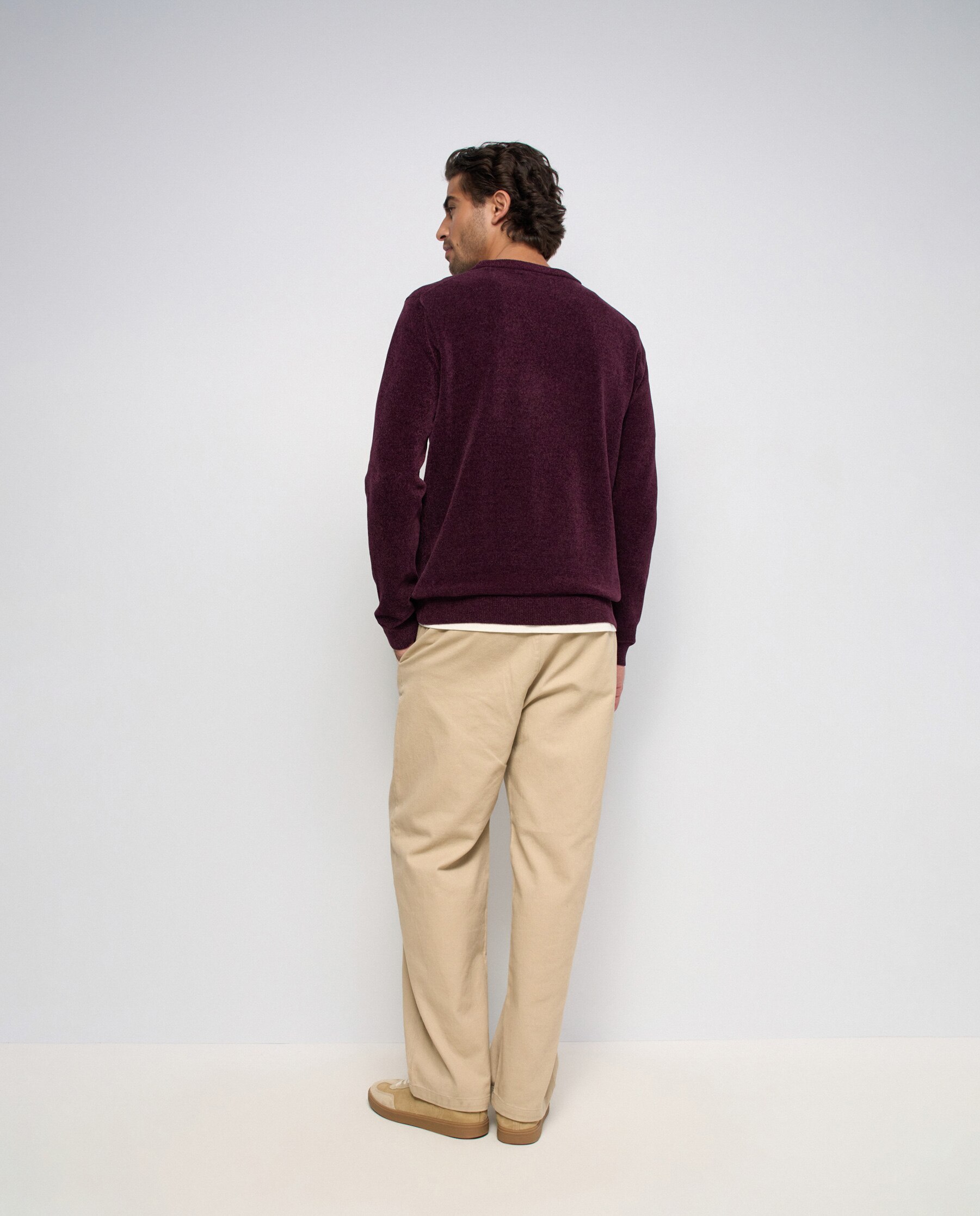 Imagen 3 de Sudadera efecto aterciopelado de hombre - Salsa Jeans - Rojo Rojo