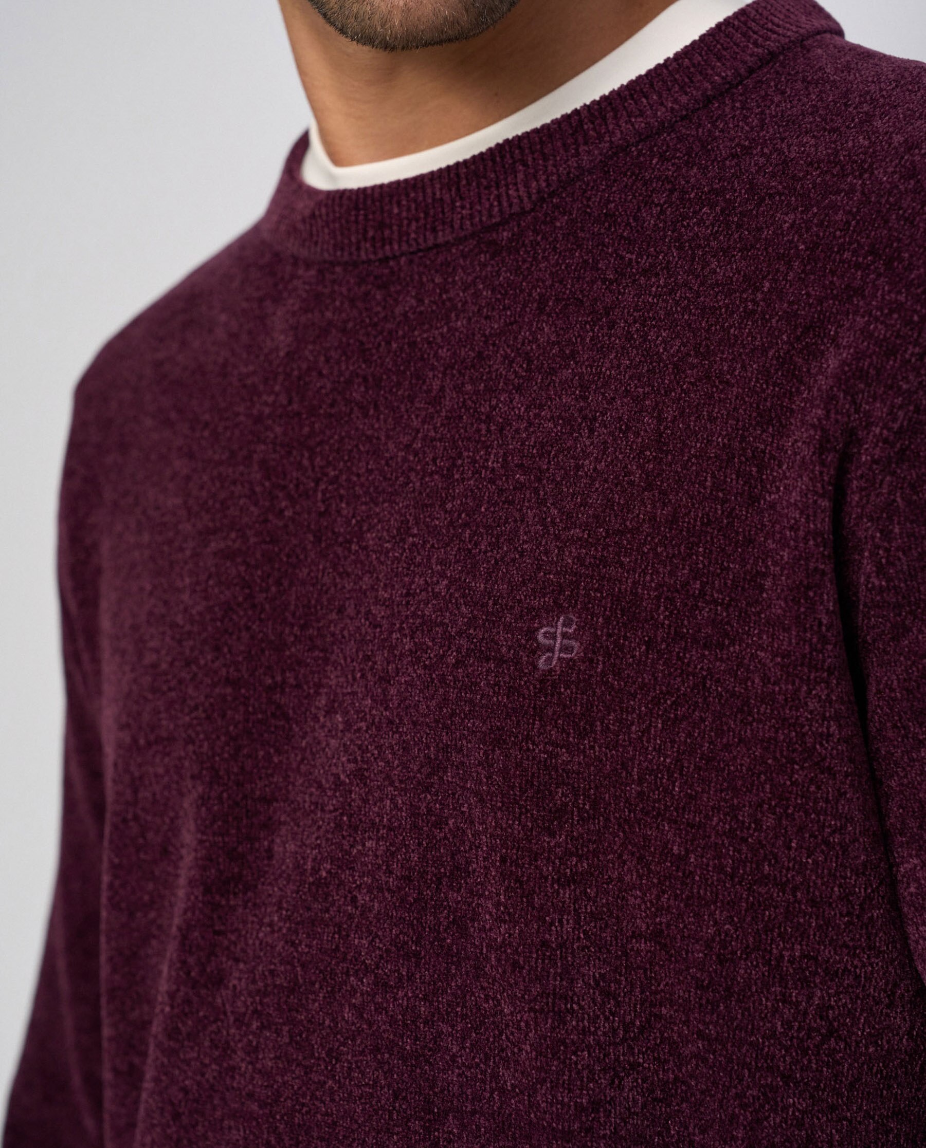 Imagen 4 de Sudadera efecto aterciopelado de hombre - Salsa Jeans - Rojo Rojo