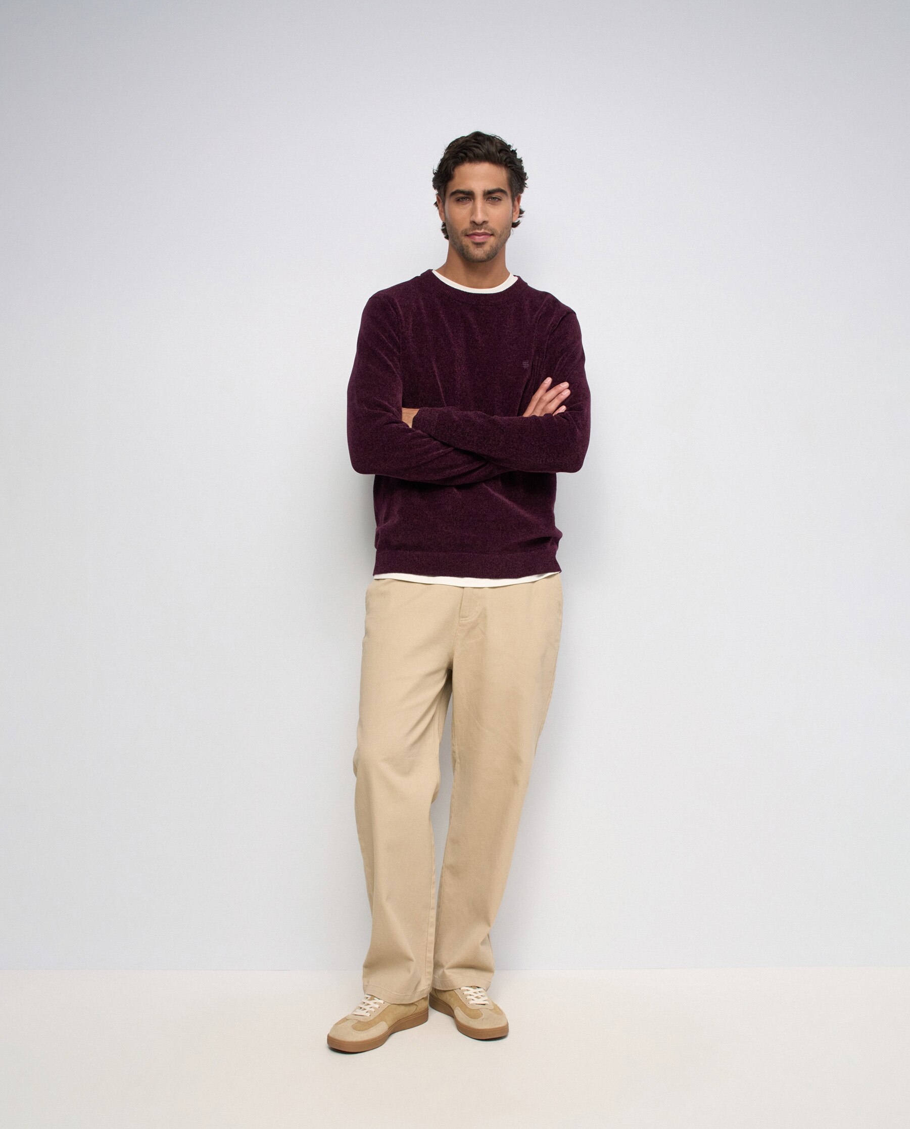 Imagen 5 de Sudadera efecto aterciopelado de hombre - Salsa Jeans - Rojo Rojo