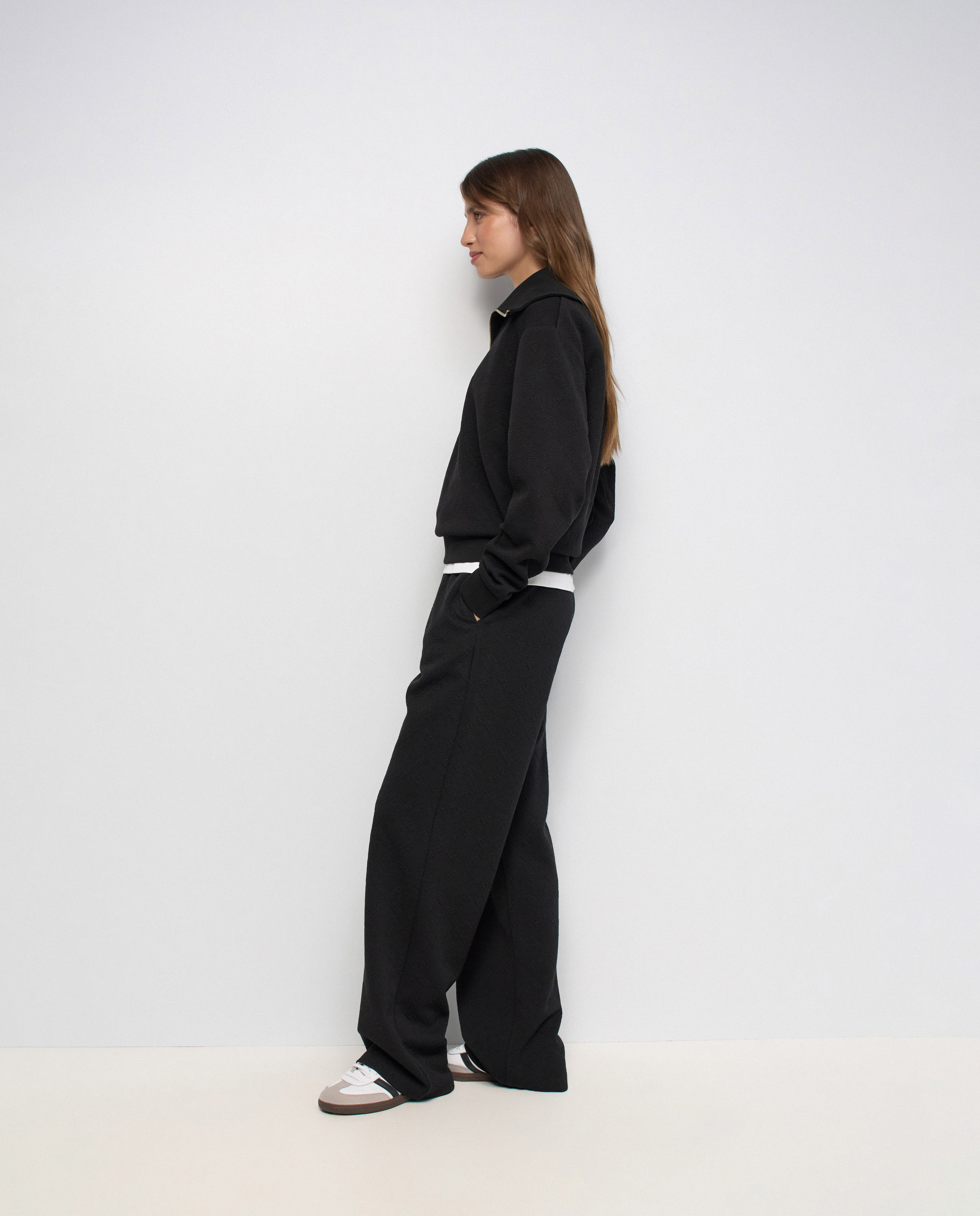 Pantalones jogger de punto de mujer - Salsa Jeans - Negro Negro-2