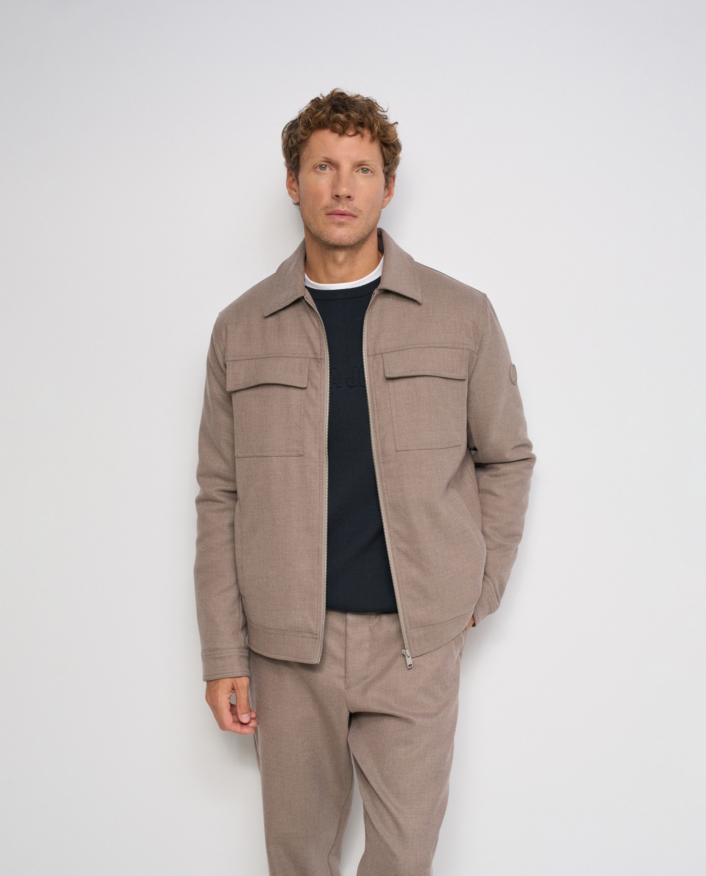 Cazadora con lana de hombre - Salsa Jeans - Natural Natural-1