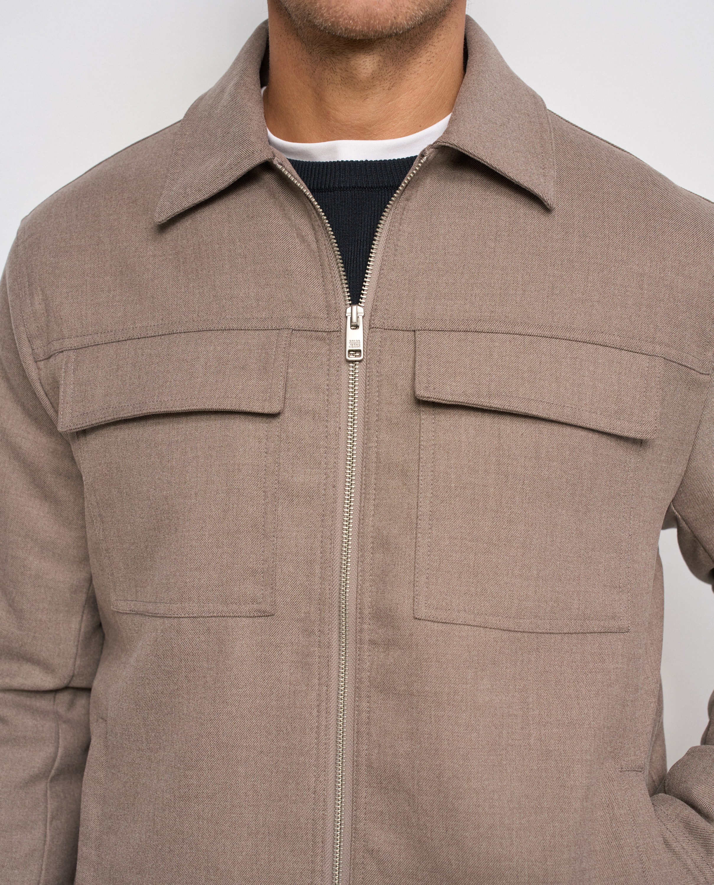 Cazadora con lana de hombre - Salsa Jeans - Natural Natural-4