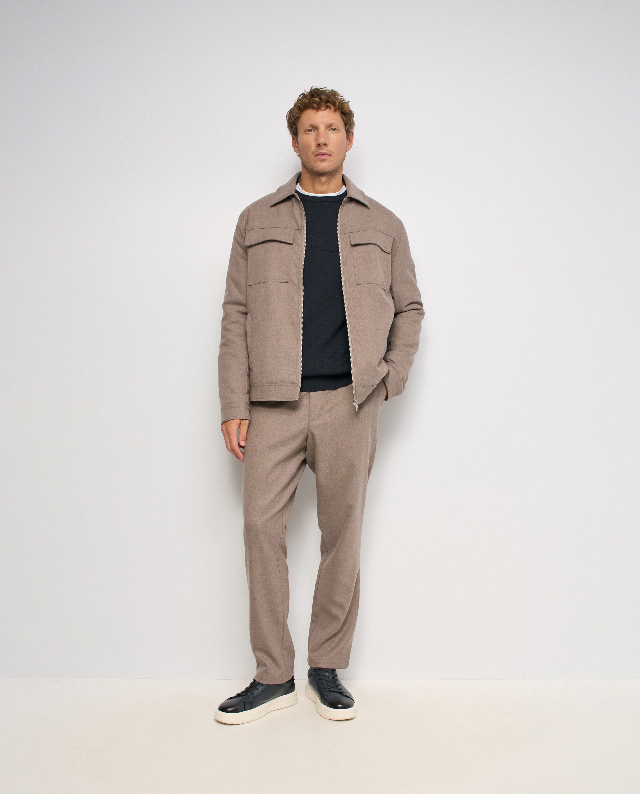 Cazadora con lana de hombre - Salsa Jeans - Natural Natural-5