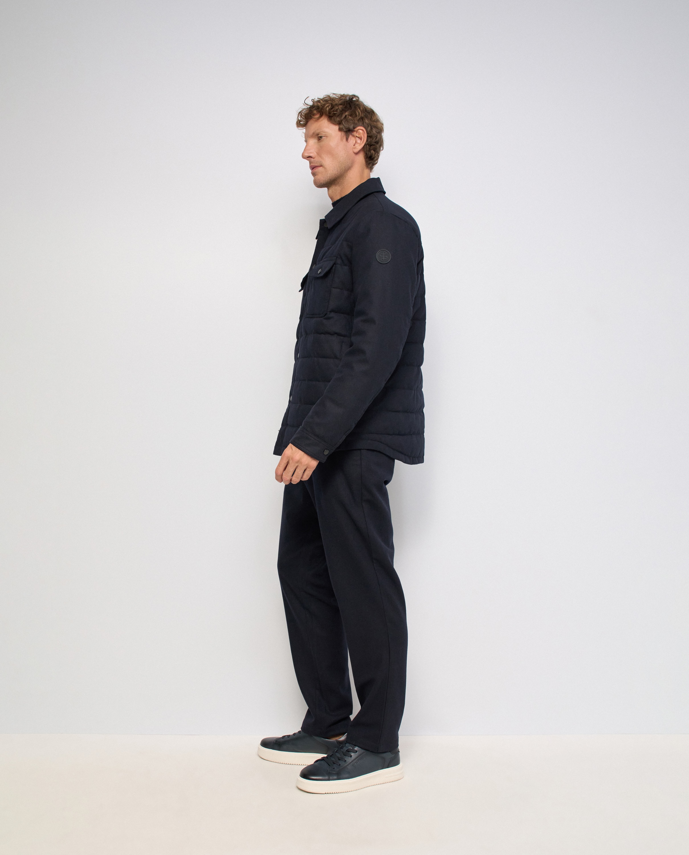 Sobrecamisa acolchada con lana de hombre - Salsa Jeans - Azul Azul-2