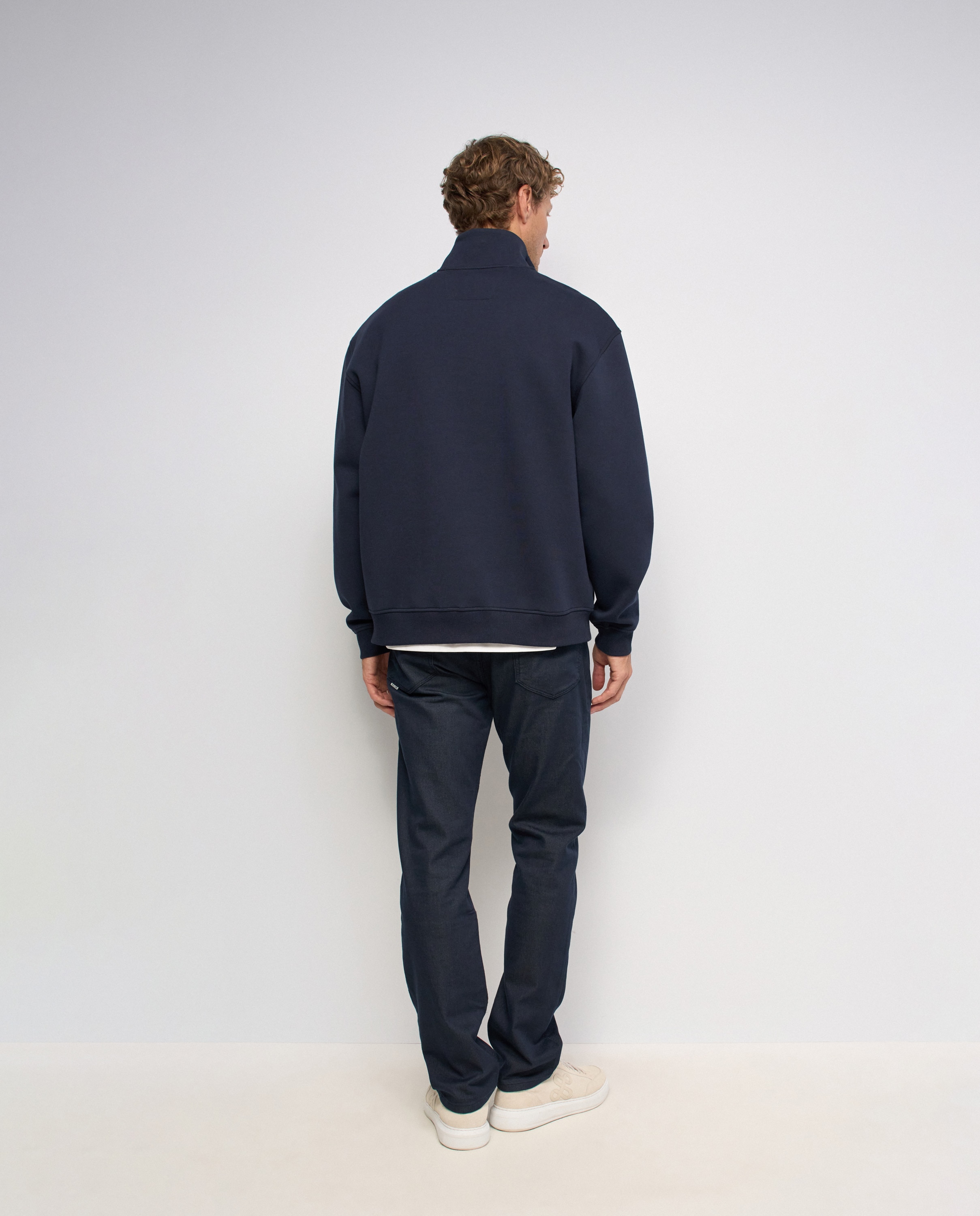 Sudadera con media cremallera de hombre - Salsa Jeans - Azul Azul-3