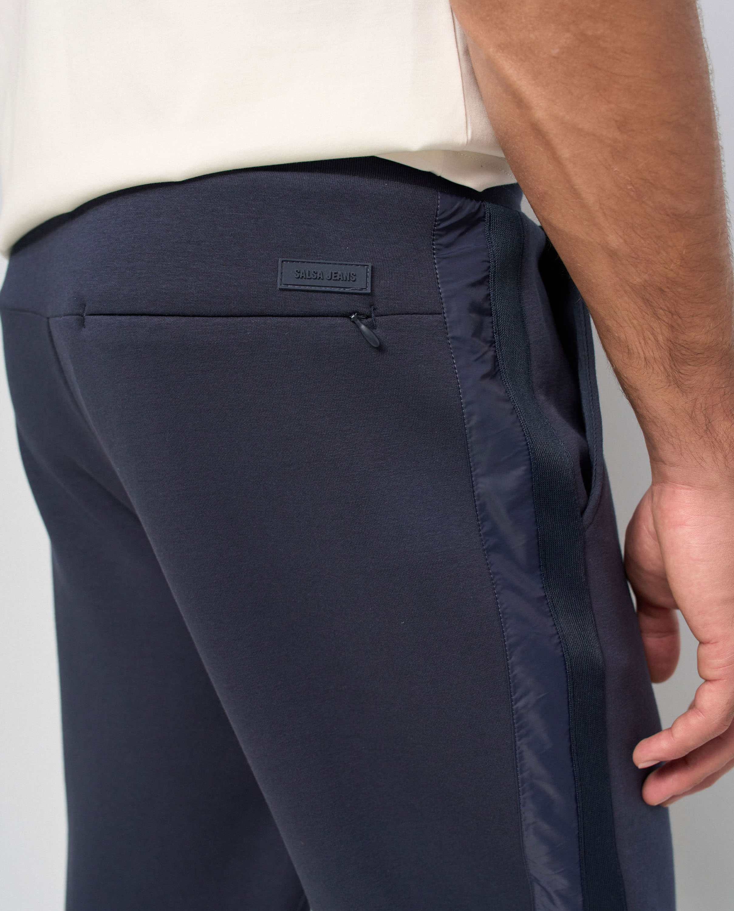Pantalón jogger de punto de hombre - Salsa Jeans - Azul Azul-4