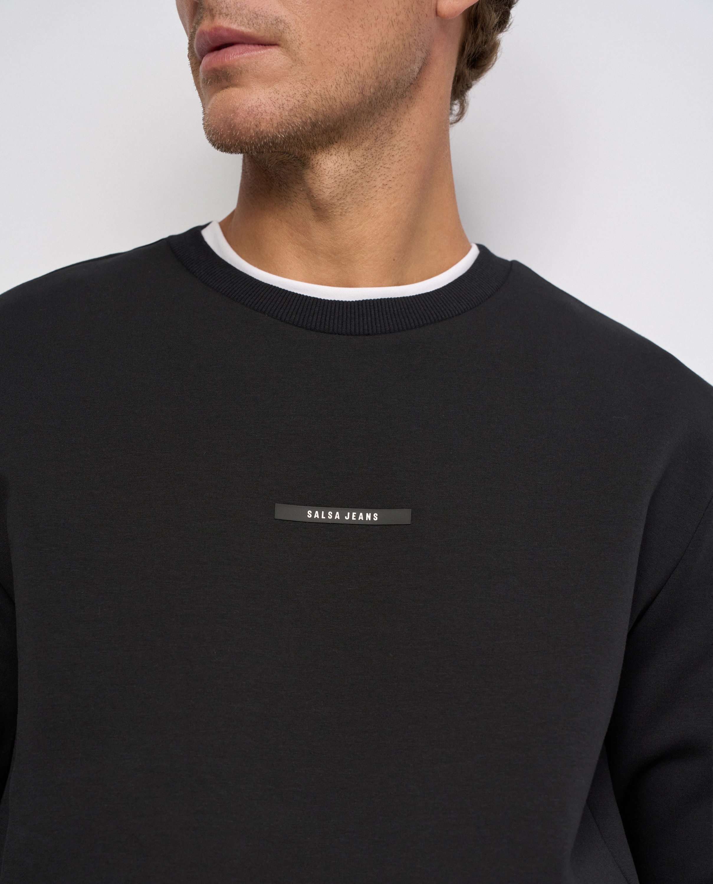 Sudadera con branding de hombre - Salsa Jeans - Negro Negro-4