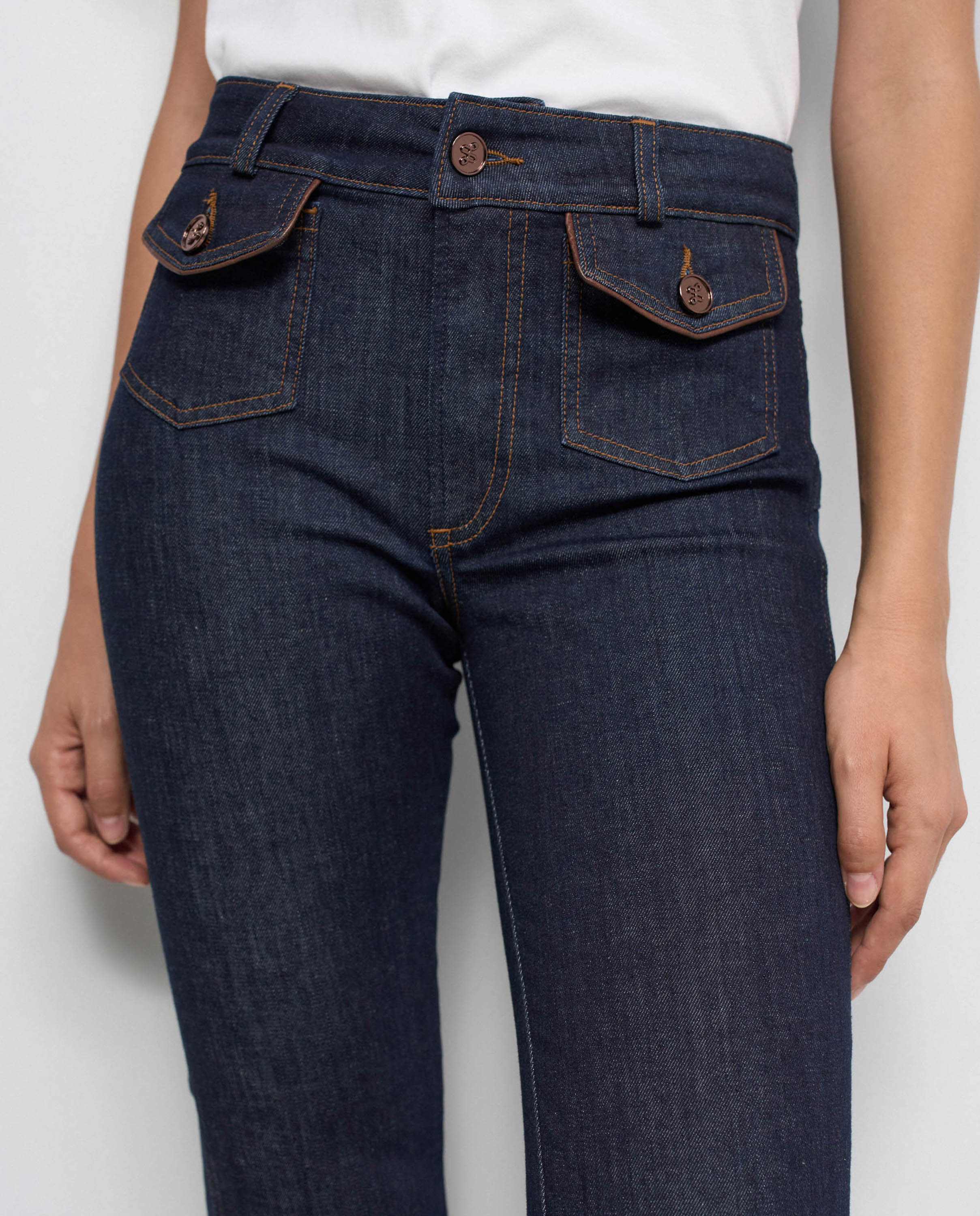 Vaqueros destiny push up bootcut de mujer - Salsa Jeans - Azul Azul-4