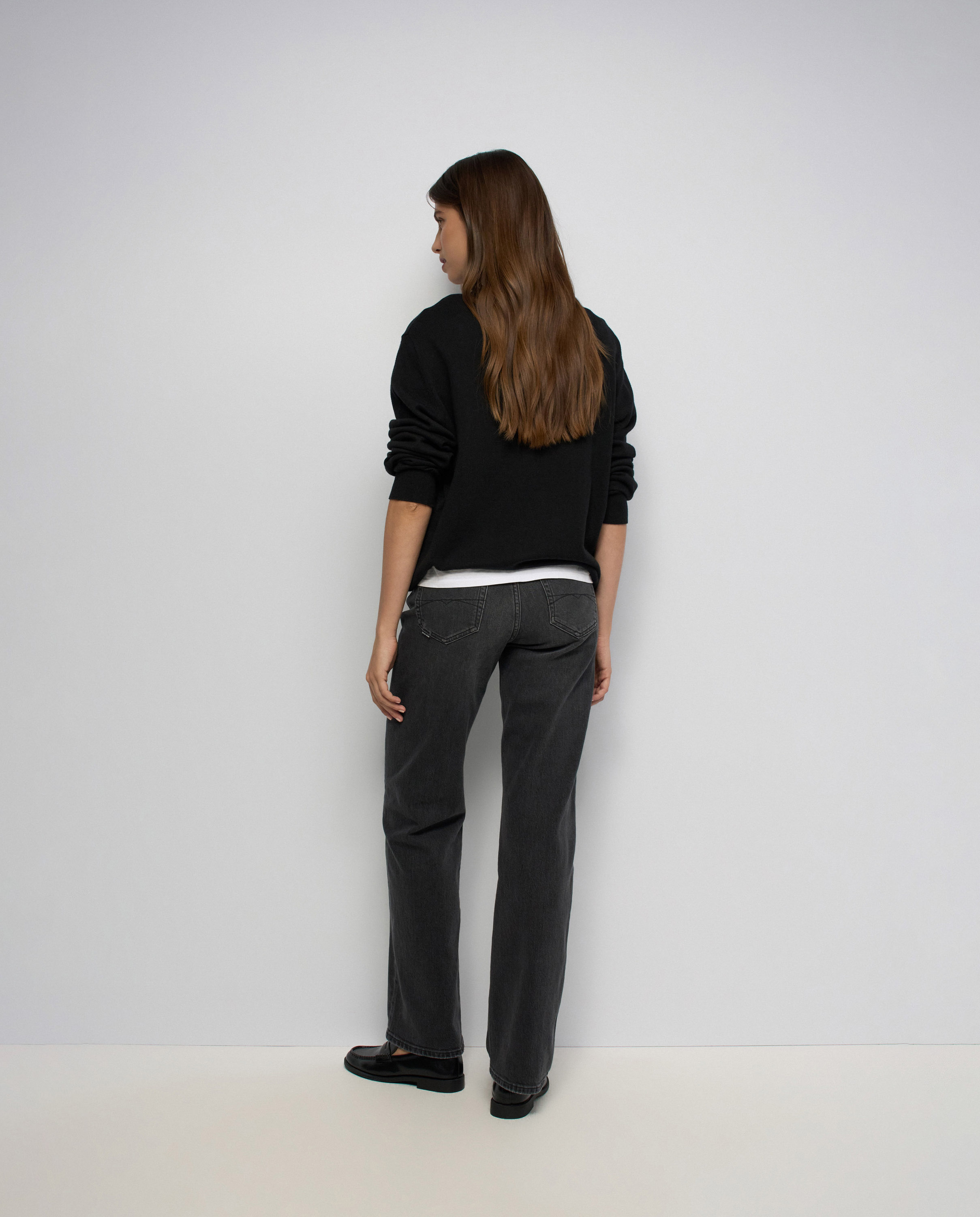 Vaqueros true straight de mujer - Salsa Jeans - Negro Negro-3