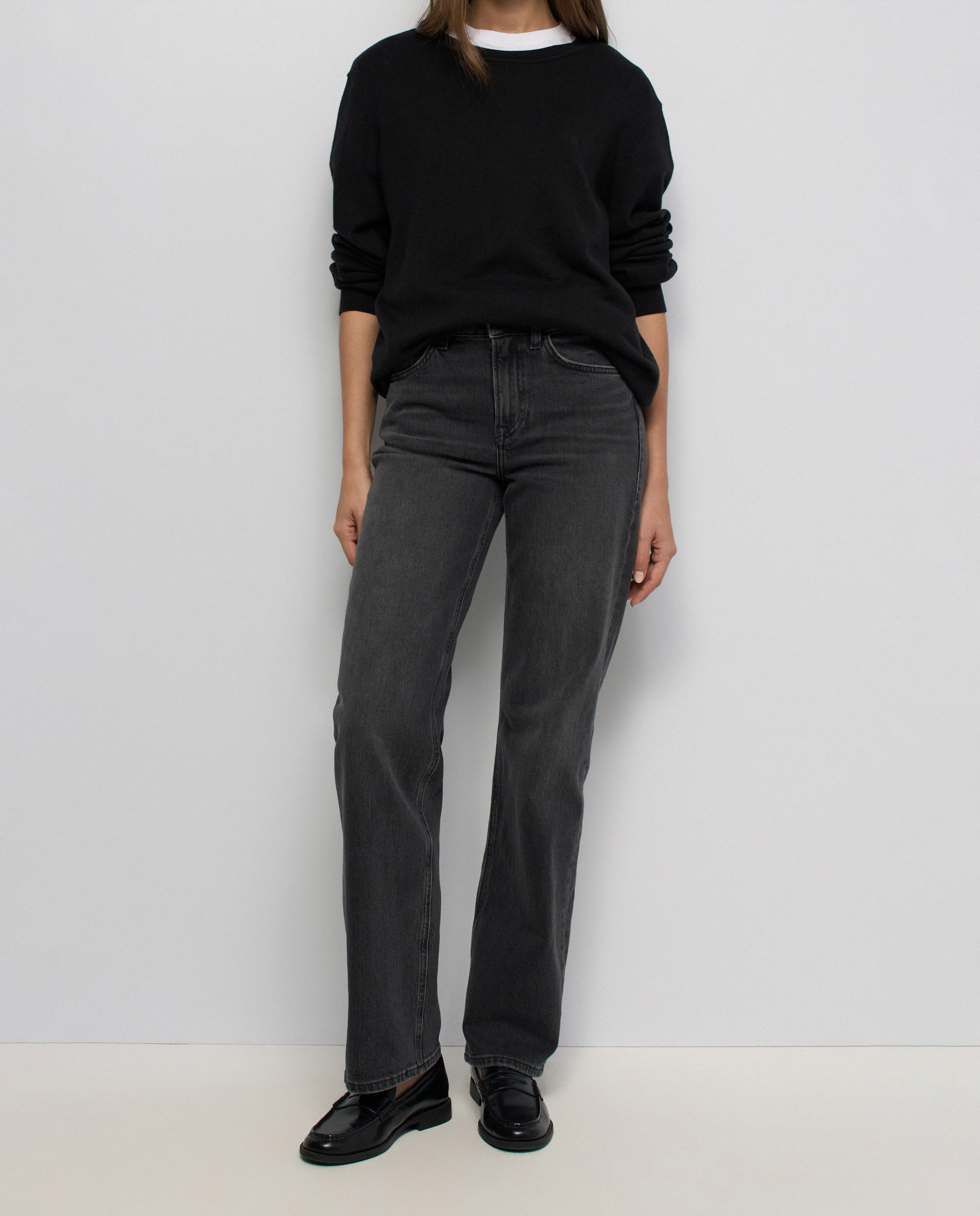 Vaqueros true straight de mujer - Salsa Jeans - Negro Negro-5