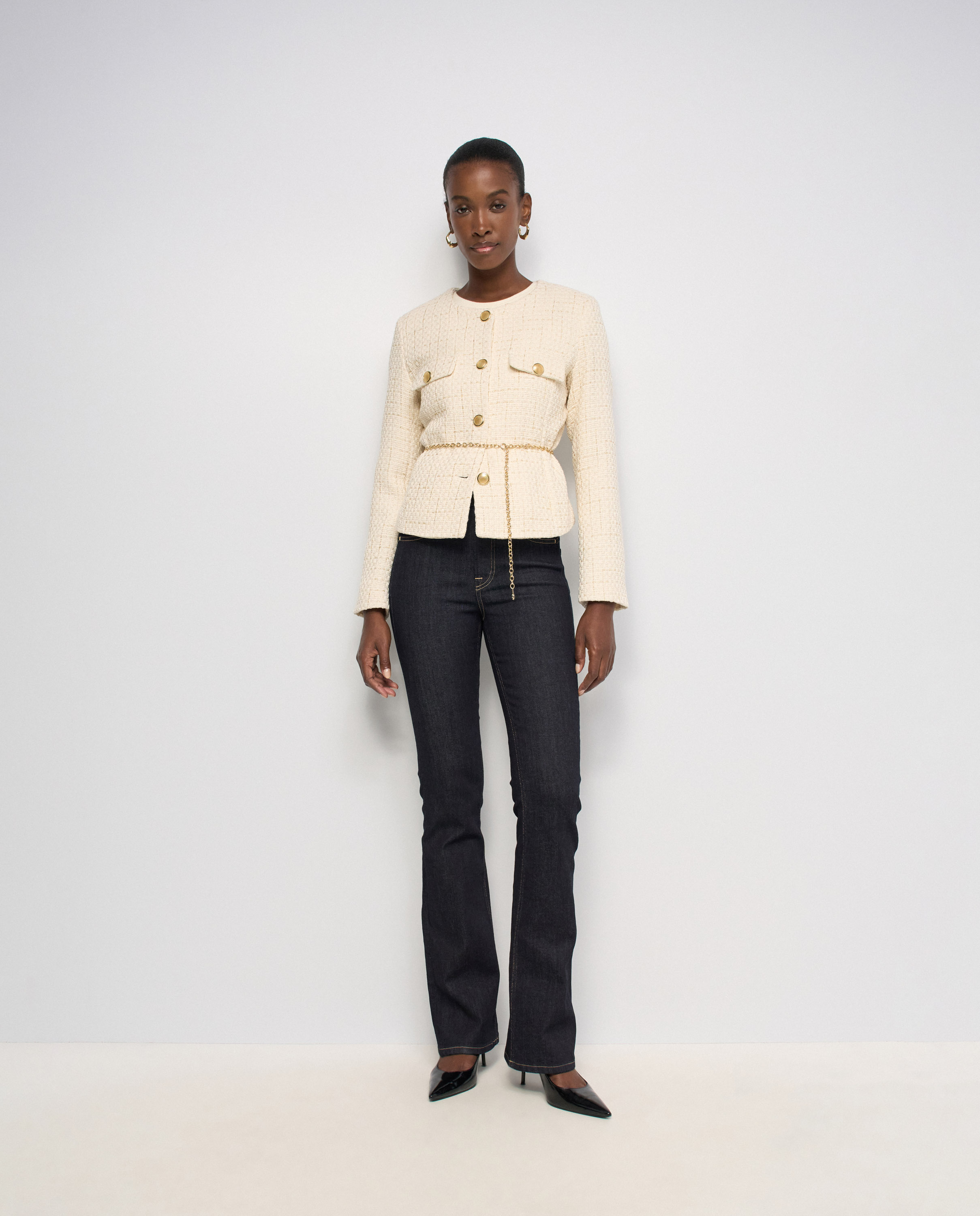 Vaqueros faith push in bootcut de mujer - Salsa Jeans - Azul Azul-1
