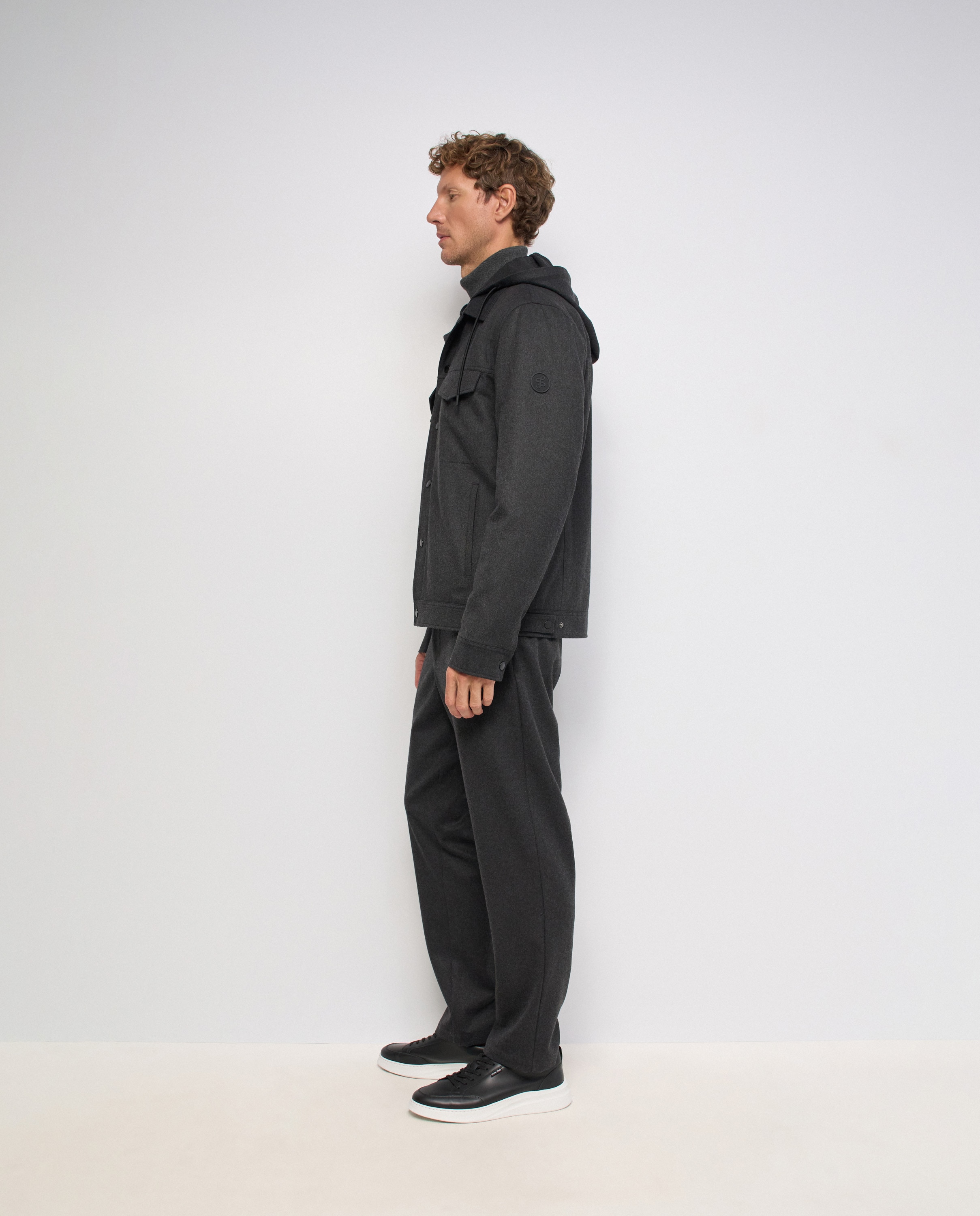 Cazadora de hombre con lana - Salsa Jeans - Gris Gris-2