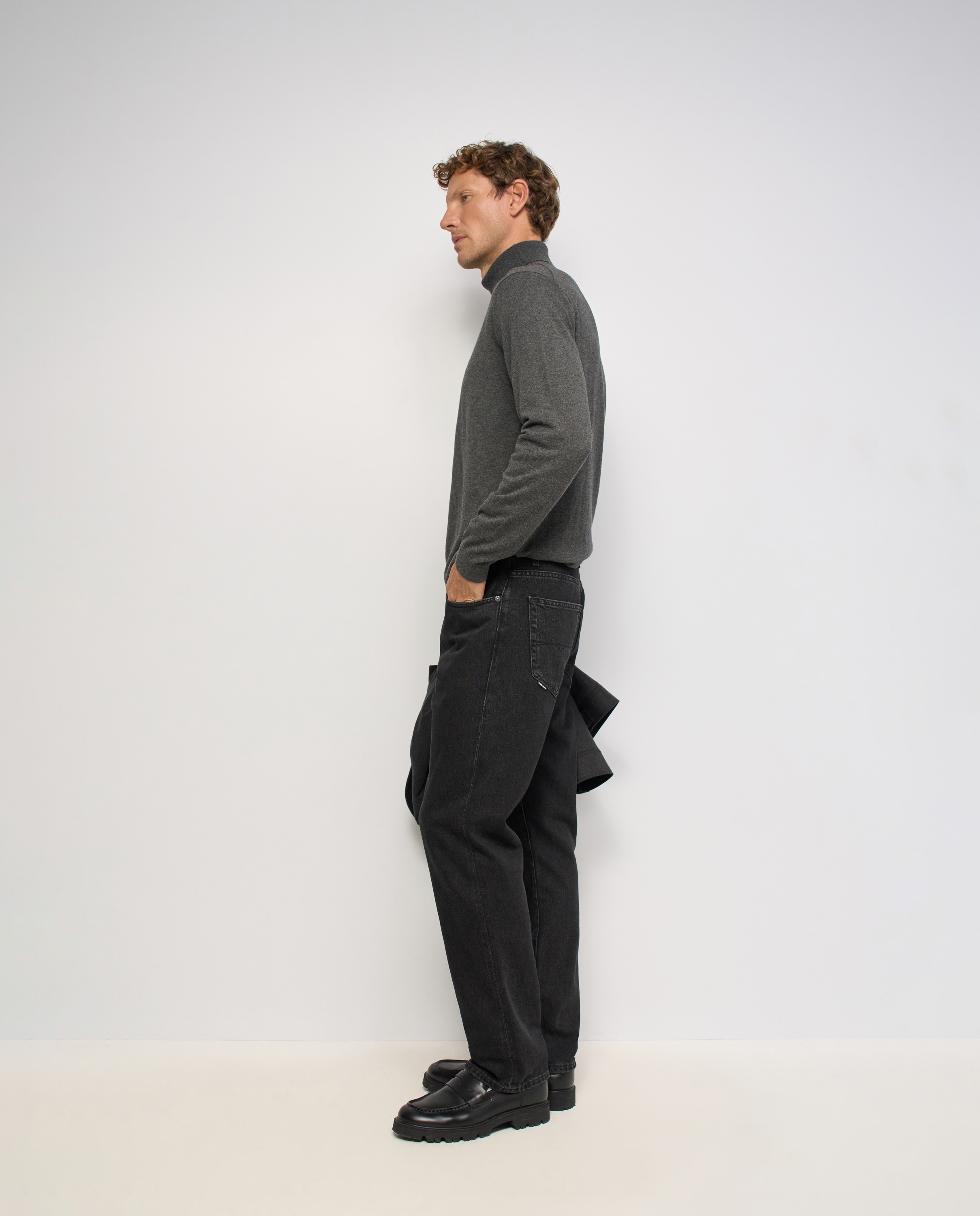 Vaqueros straight fit de hombre - Salsa Jeans - Negro Negro-2