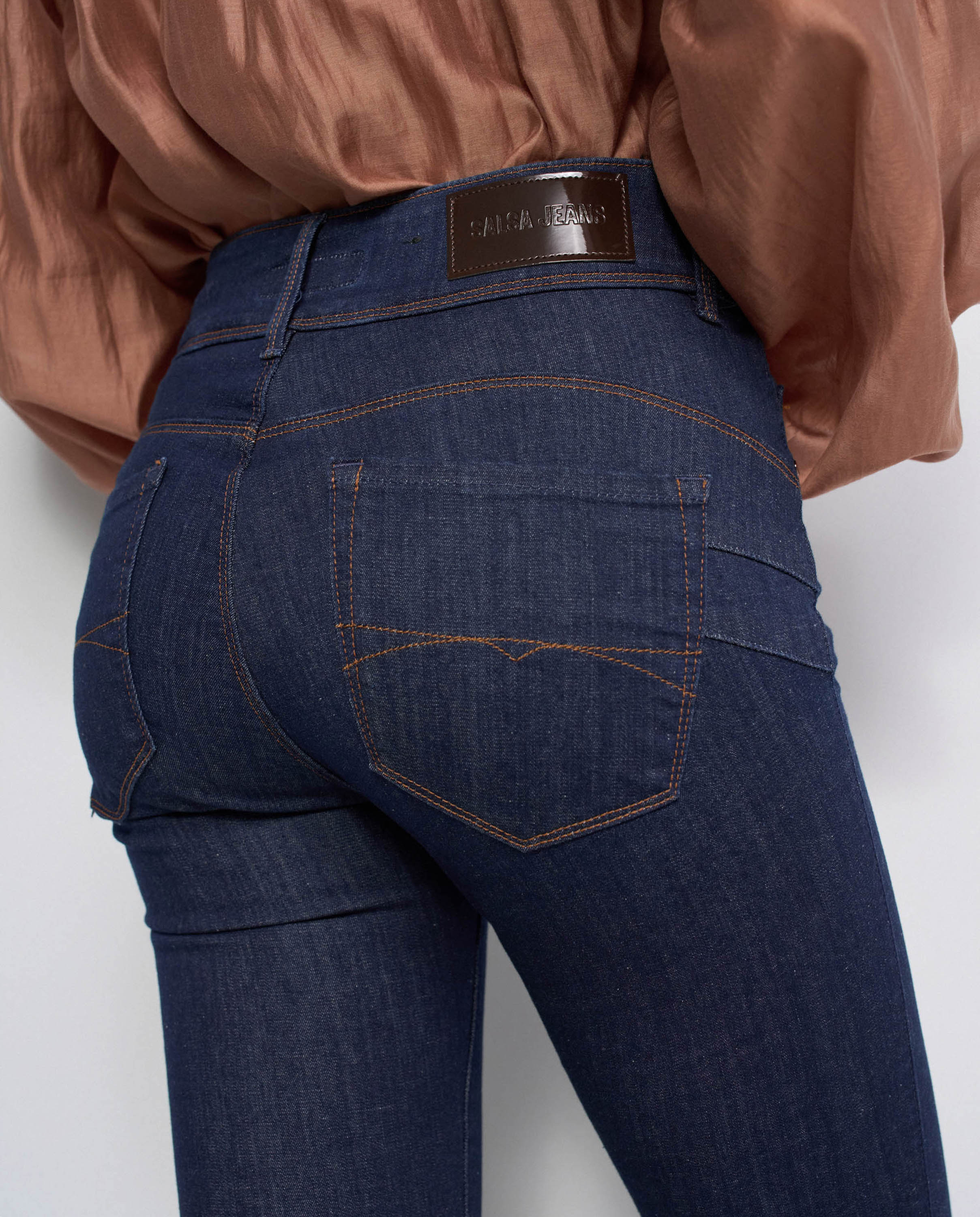Vaqueros secret push in skinny de mujer - Salsa Jeans - Azul Azul-4