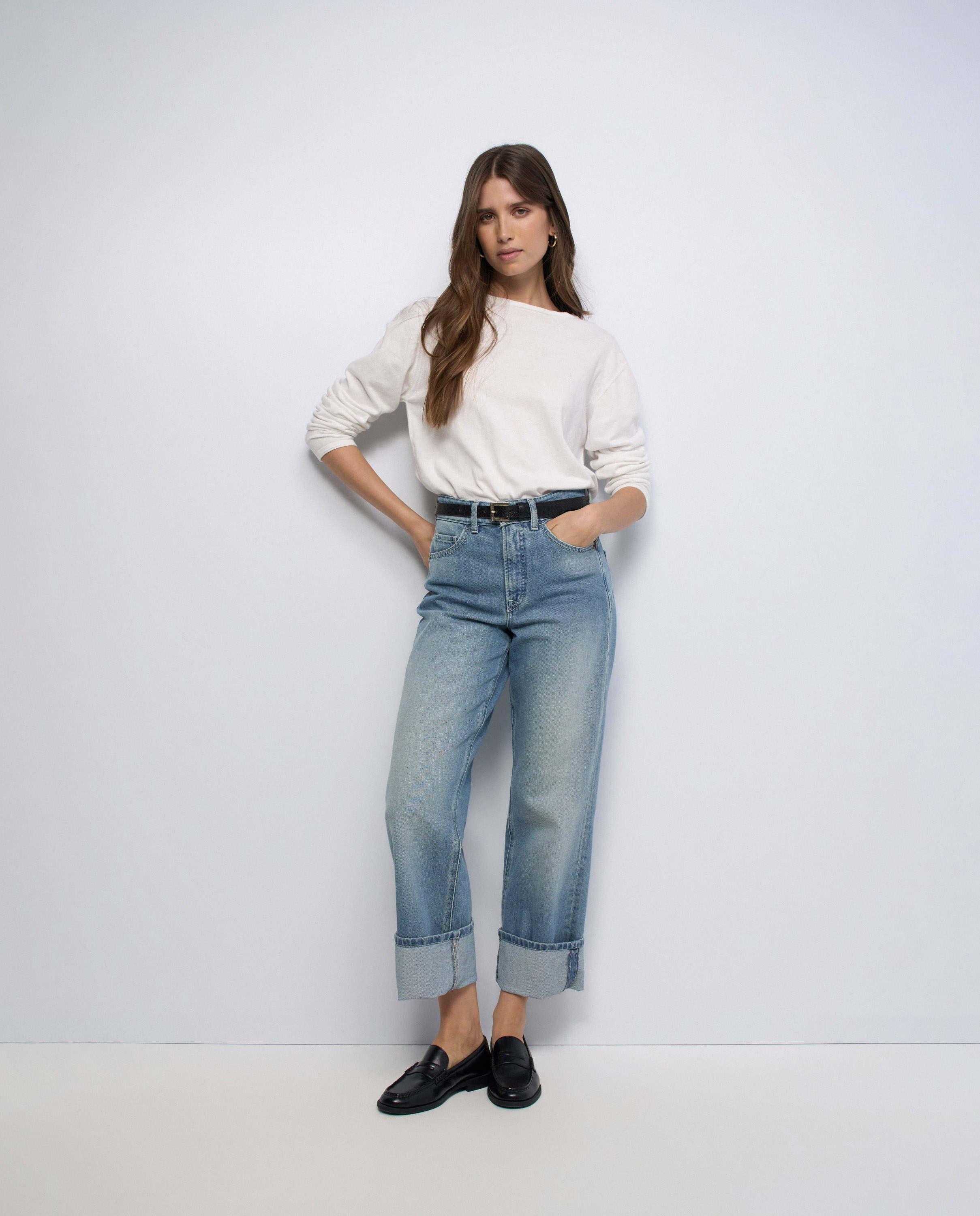 Vaqueros faith push in straight de mujer - Salsa Jeans - Azul Azul-1