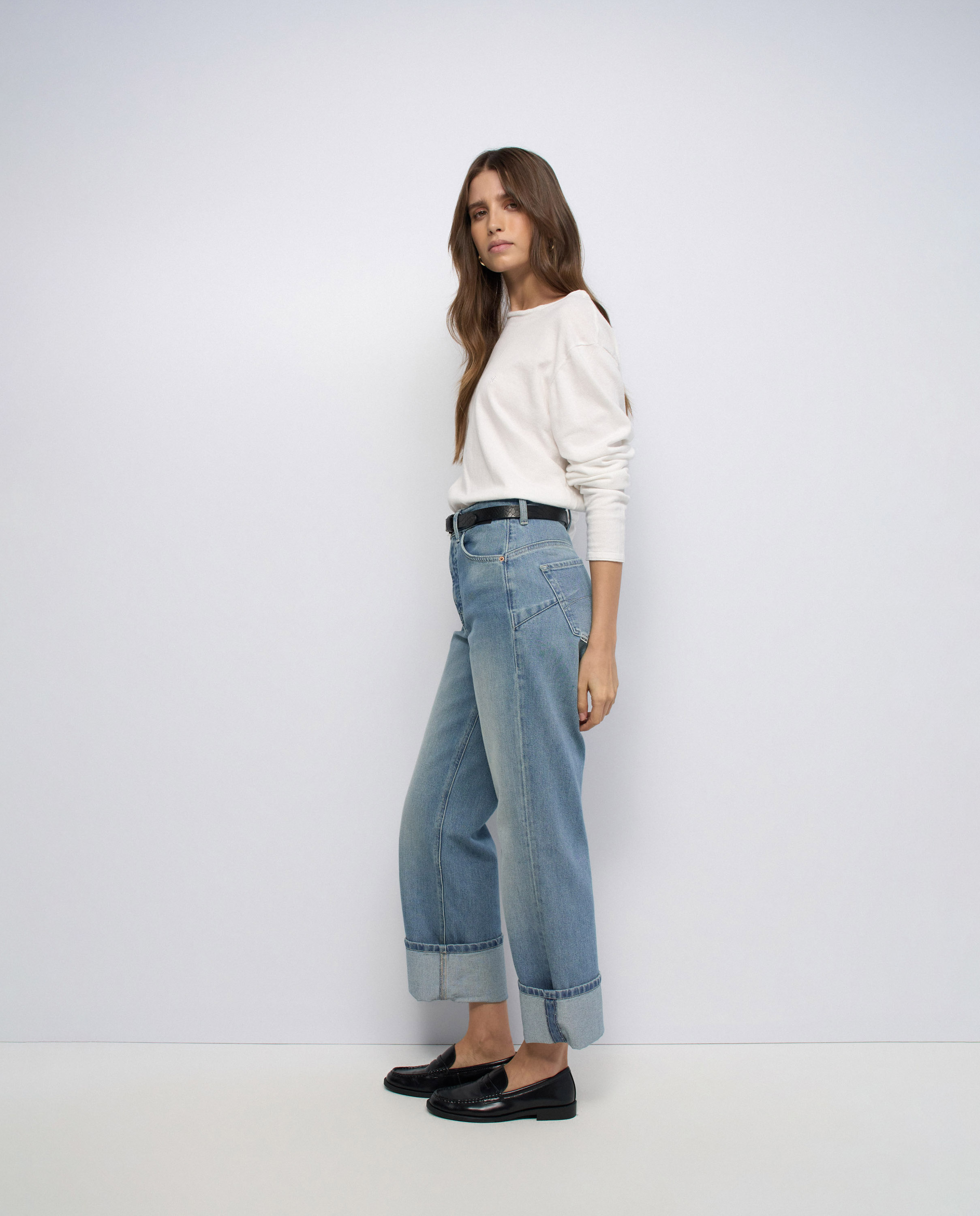 Vaqueros faith push in straight de mujer - Salsa Jeans - Azul Azul-2