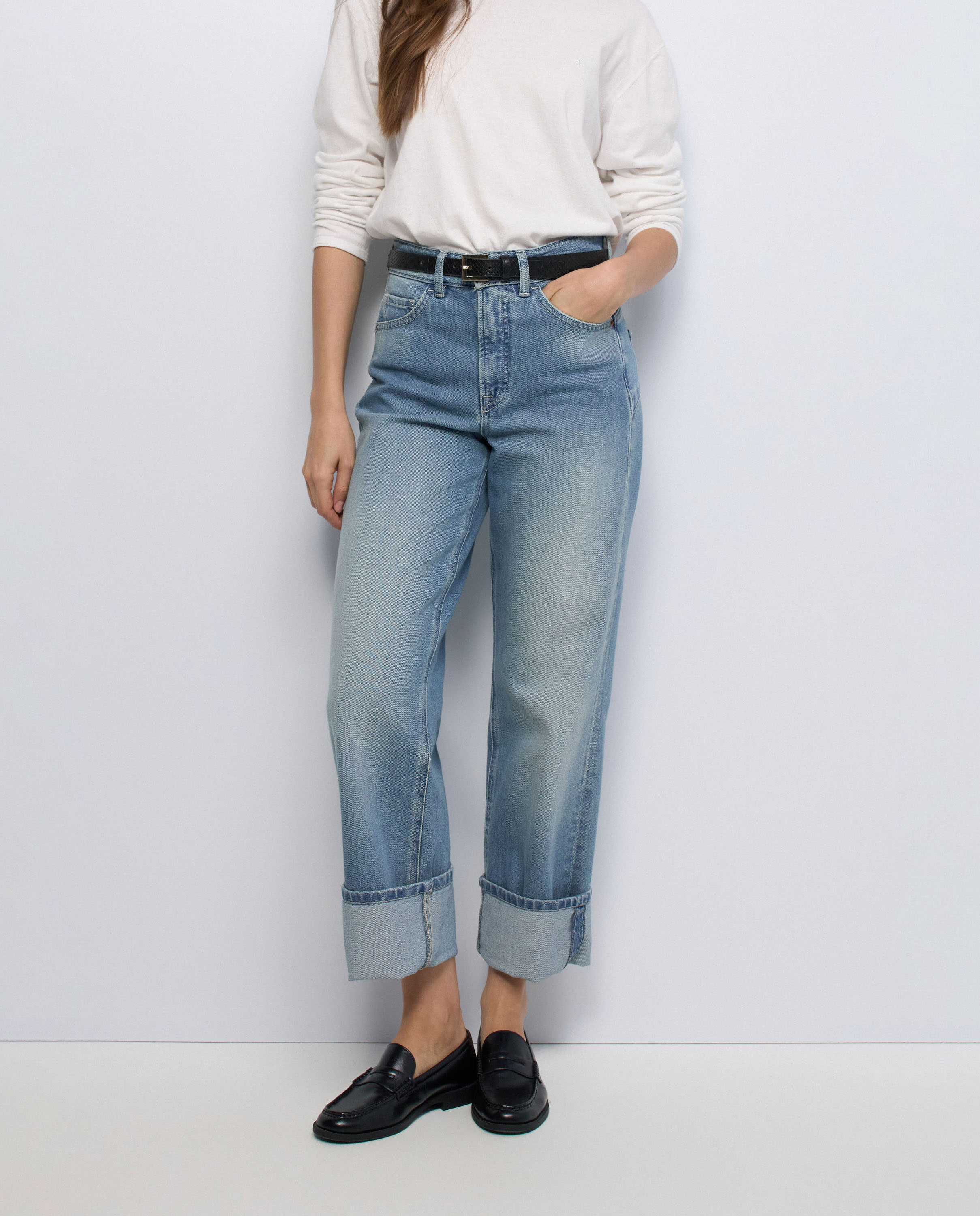 Vaqueros faith push in straight de mujer - Salsa Jeans - Azul Azul-5