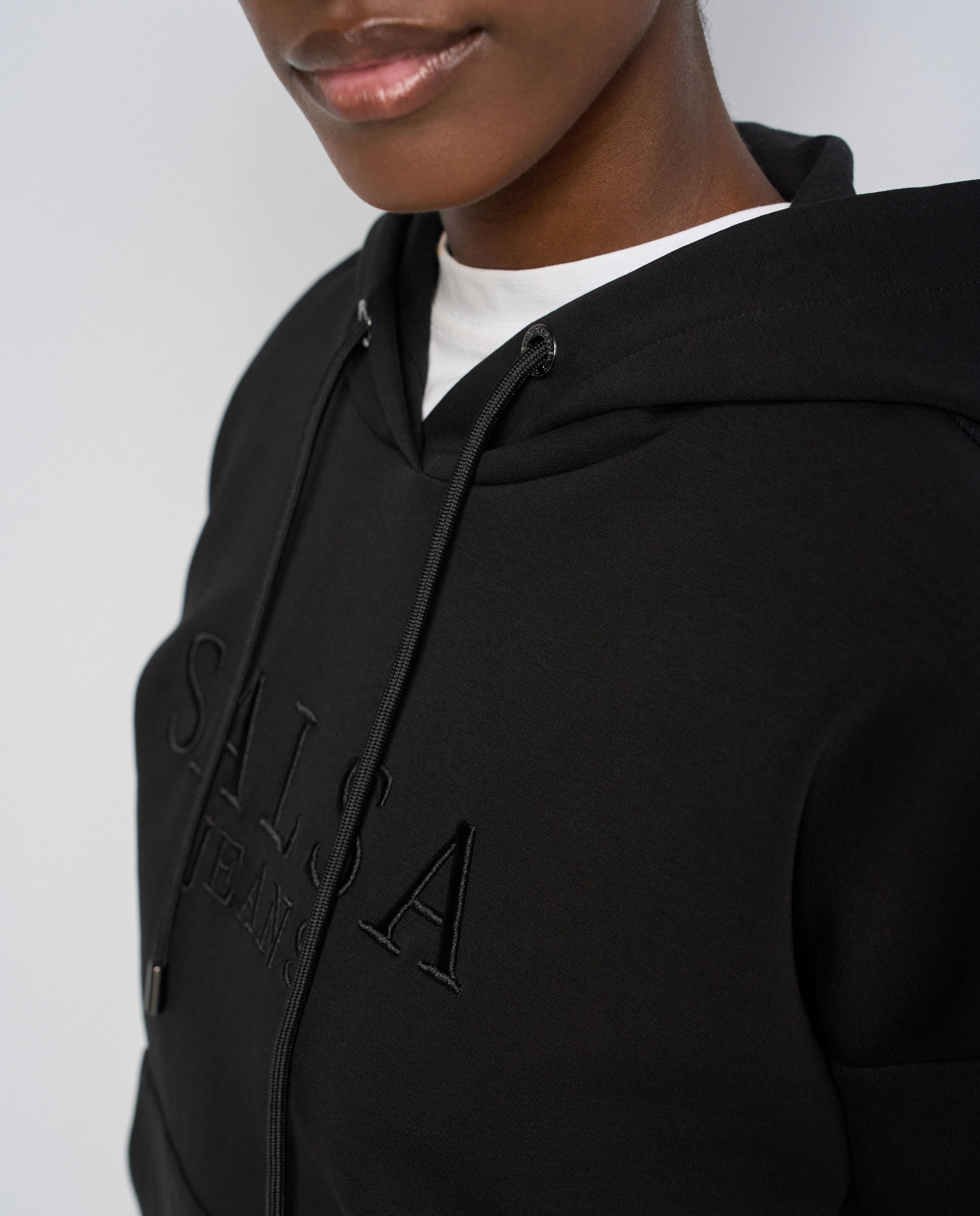 Sudadera con branding de mujer - Salsa Jeans - Negro Negro-4