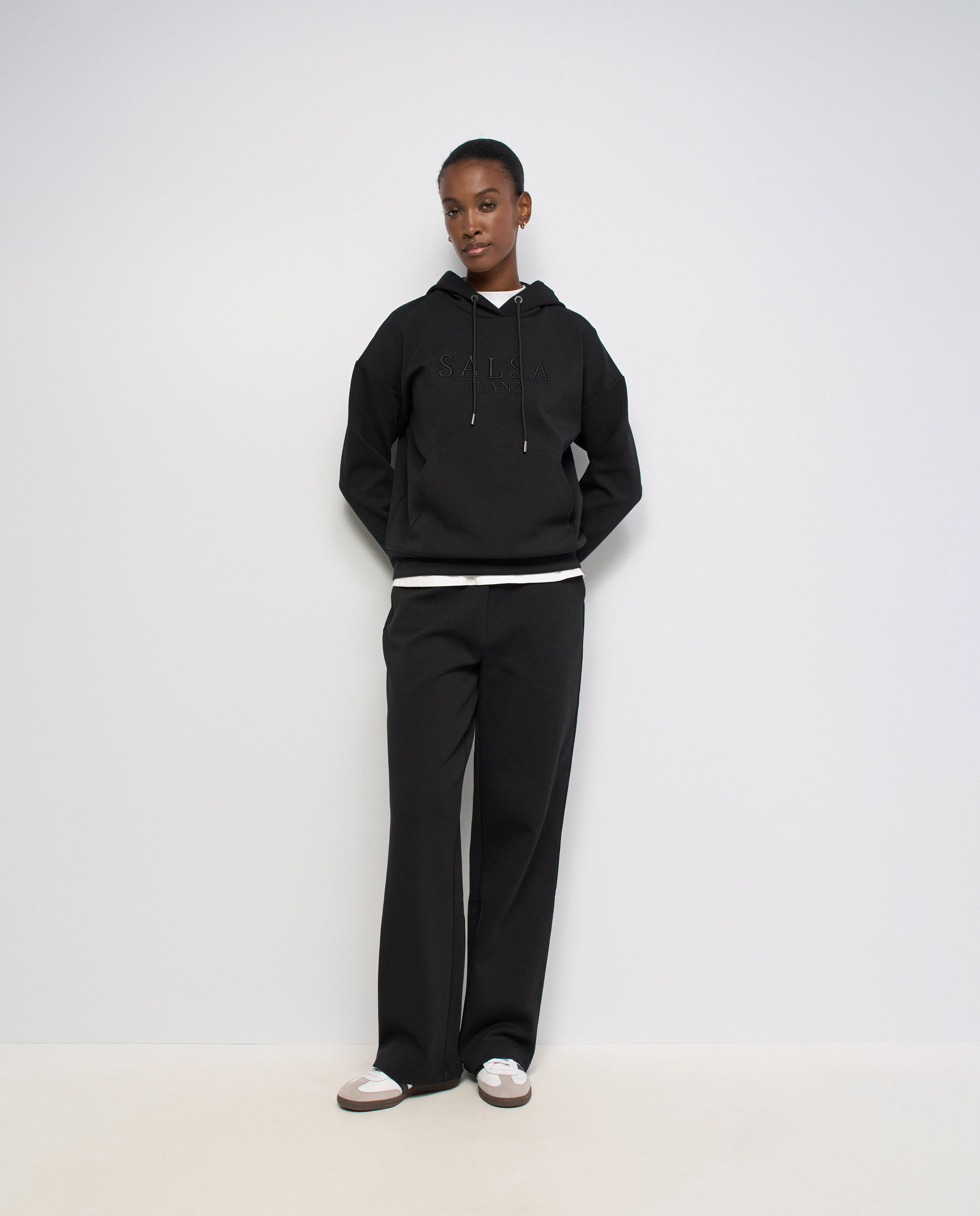 Sudadera con branding de mujer - Salsa Jeans - Negro Negro-5